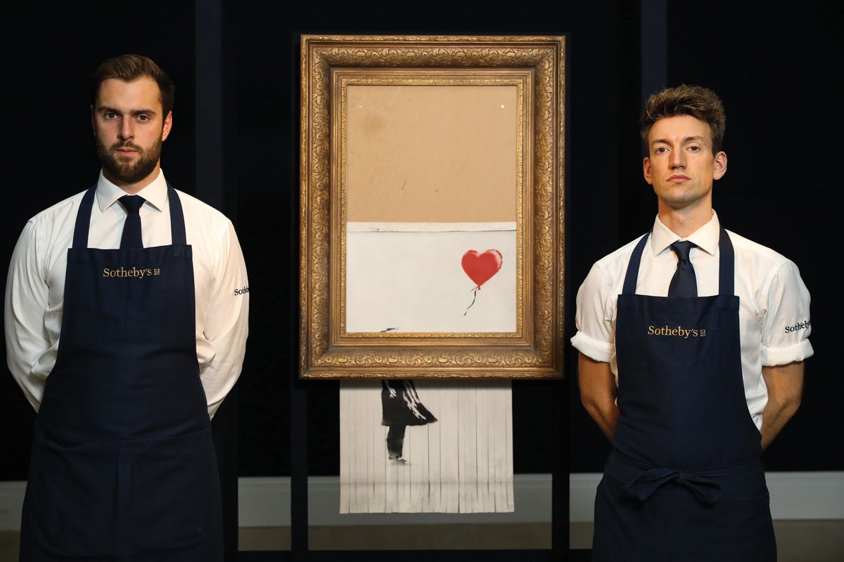 Banksy's Girl with Baloon (2006) overshadowed Jenny's Saville's record for a female living artist Sotheby's