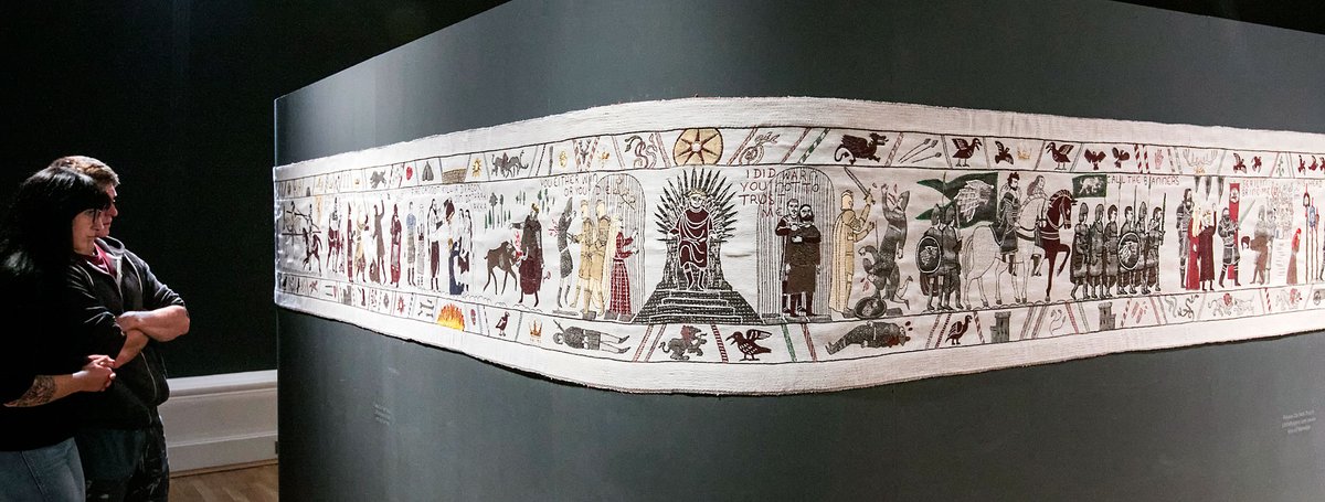 A section of the Game of Thrones tapestry at the Ulster Museum in Belfast