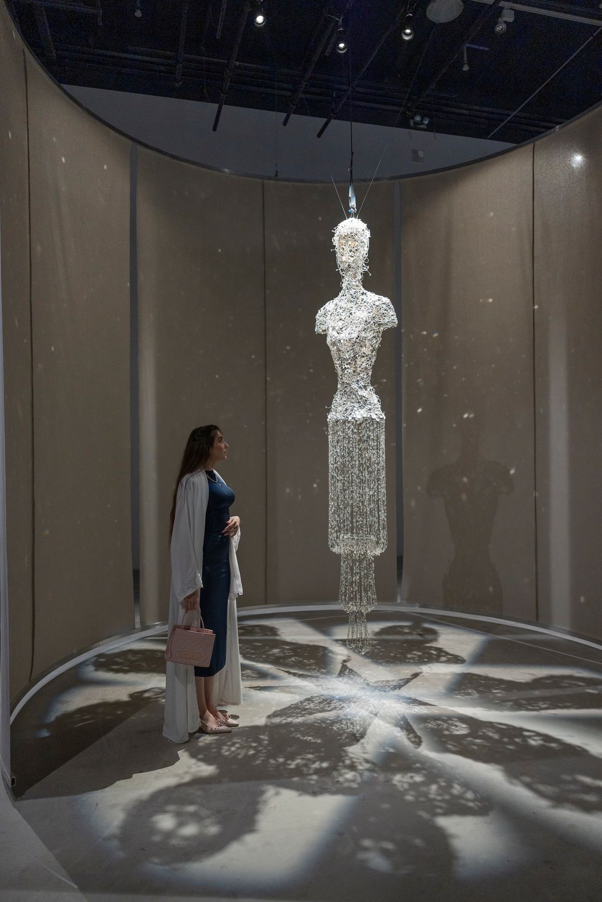 Lee Bul's Untitled (Crystal Figure) (2006) on view in Layered Medium: We Are in Open Circuits at Manarat Al Saadiyat, Abu Dhabi, on view till 30 June Courtesy Abu Dhabi Music and Arts Foundation