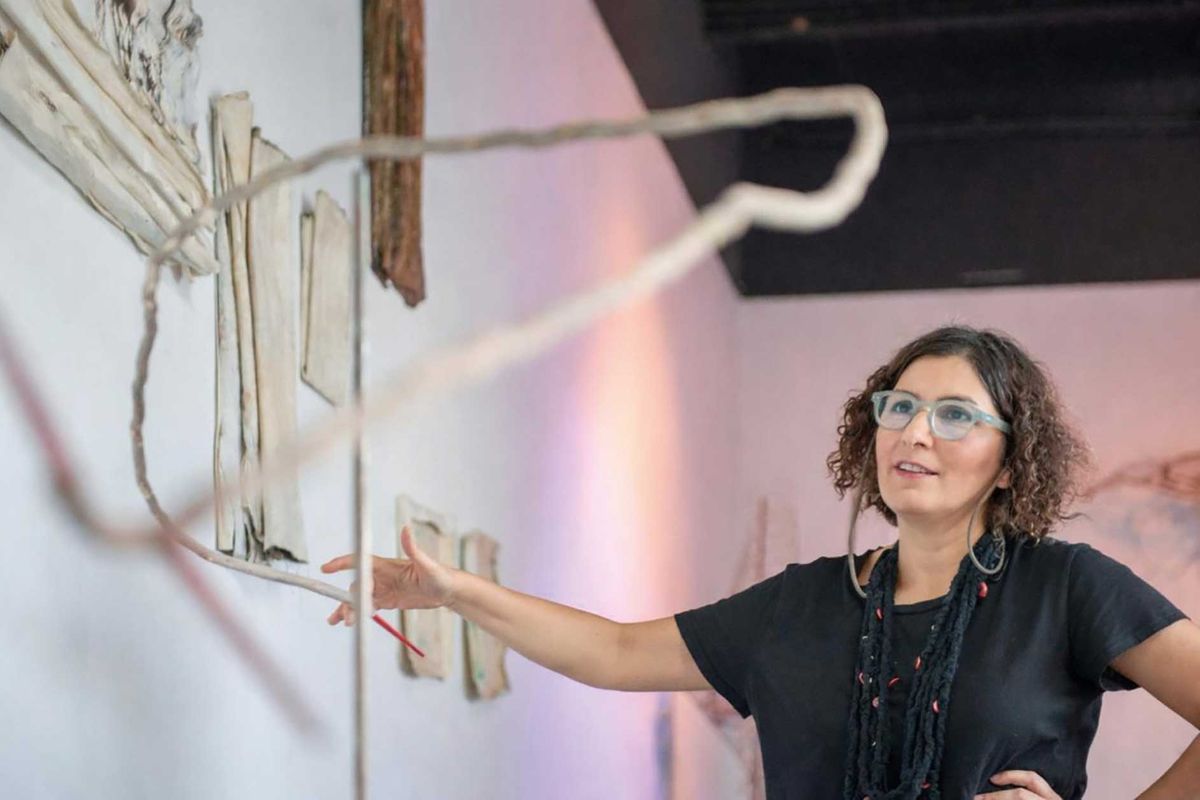 Iranian artist Shaqayeq Arabi features in Echoes, the gallery’s inaugural exhibition Courtesy Shiva Zahed Gallery