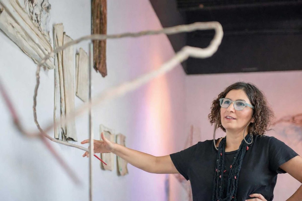 Iranian artist Shaqayeq Arabi features in Echoes, the gallery’s inaugural exhibition Courtesy Shiva Zahed Gallery