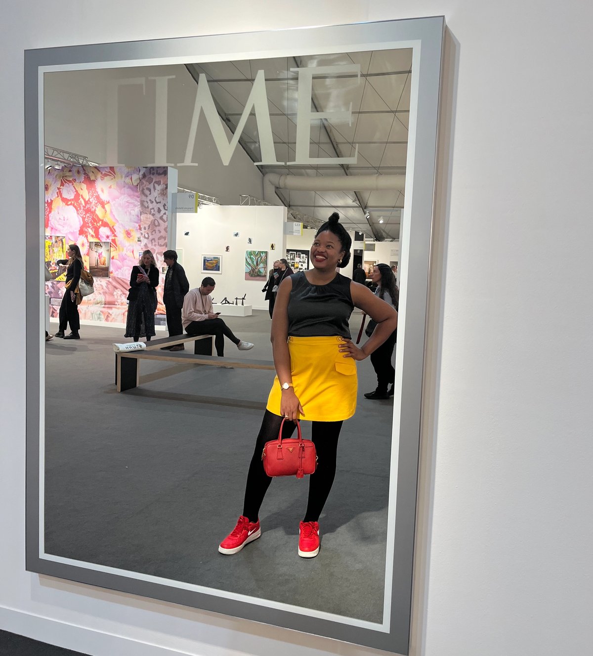Dress for duress: Chibundu Onuzo sports the ideal footwear and luggage for Frieze week Chibundu Onuzo