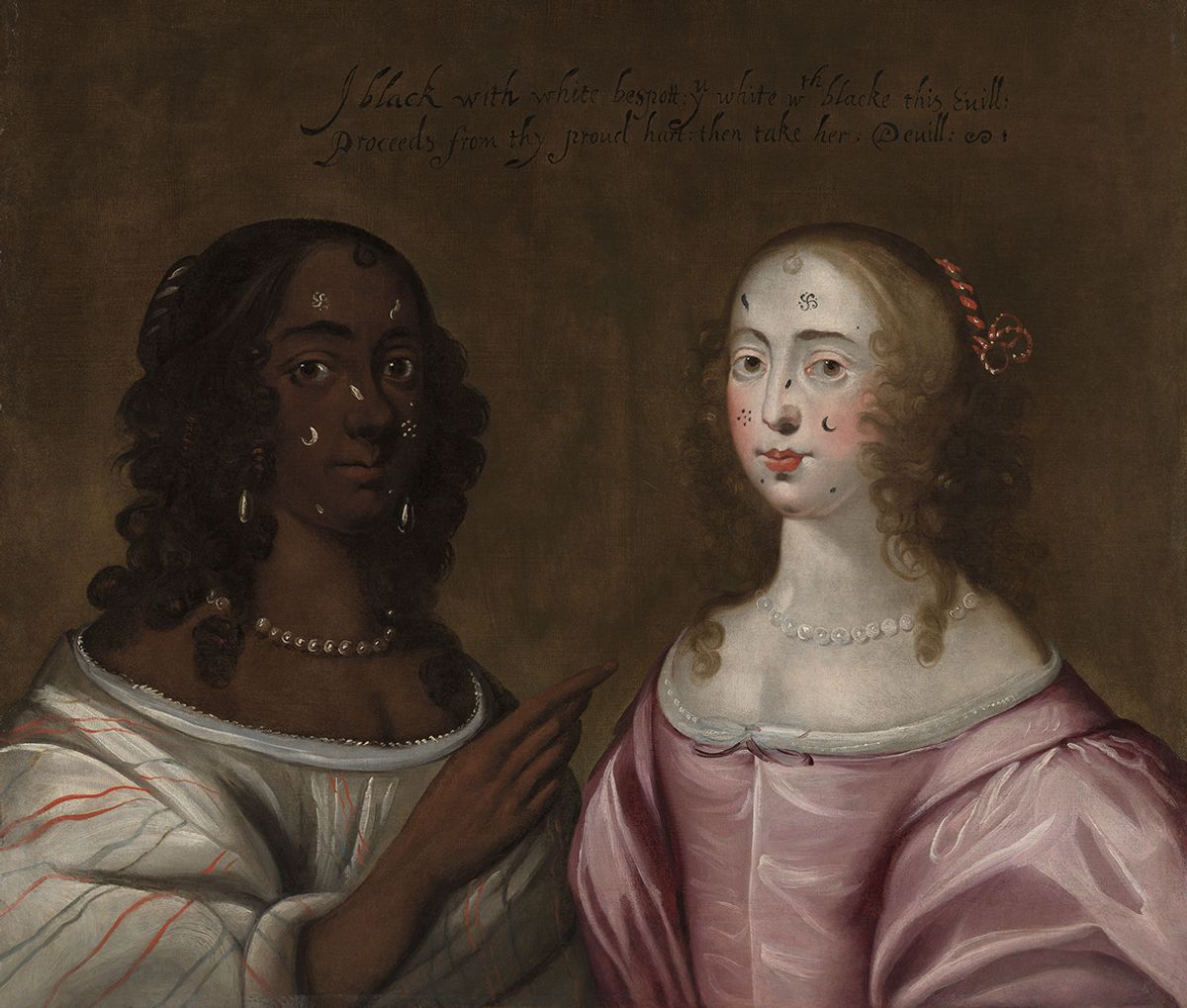 Allegorical Painting of Two Women (around 1650-1700) by an unknown artist, at Compton Verney Art Gallery, UK Courtesy Compton Verney Art Gallery