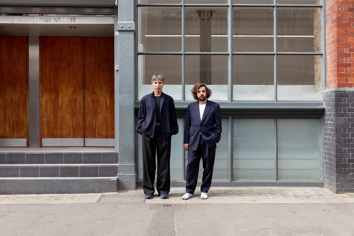 Nicoletti co-directors Oswaldo Nicoletti and Camille Houzé (L-R) outside their new gallery space in Shoreditch 
© Jack Elliot Edwards