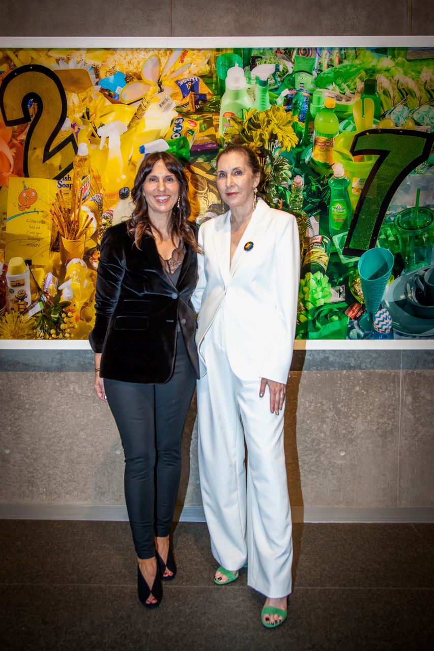 Curator Andrea Karnes with Laurie Simmons Photo: Kim Leeson