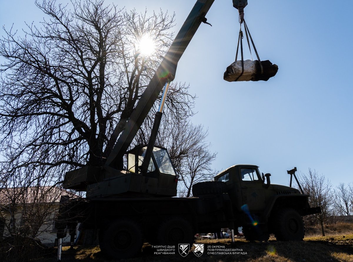The Ukrainian army's Cultural Property Protection unit helped evacuate 11th-13th century Polovtsian statues from the conflict zone Image: courtesy Andrii Lutsyk