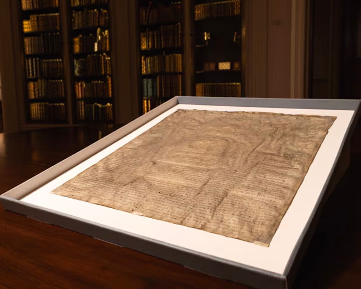 David Carpenter of King's College London and Nicholas Vincent of the University of East Anglia, Norwich uncovered the document in Harvard Law School library’s online collection
Lorin Granger/Harvard Law School