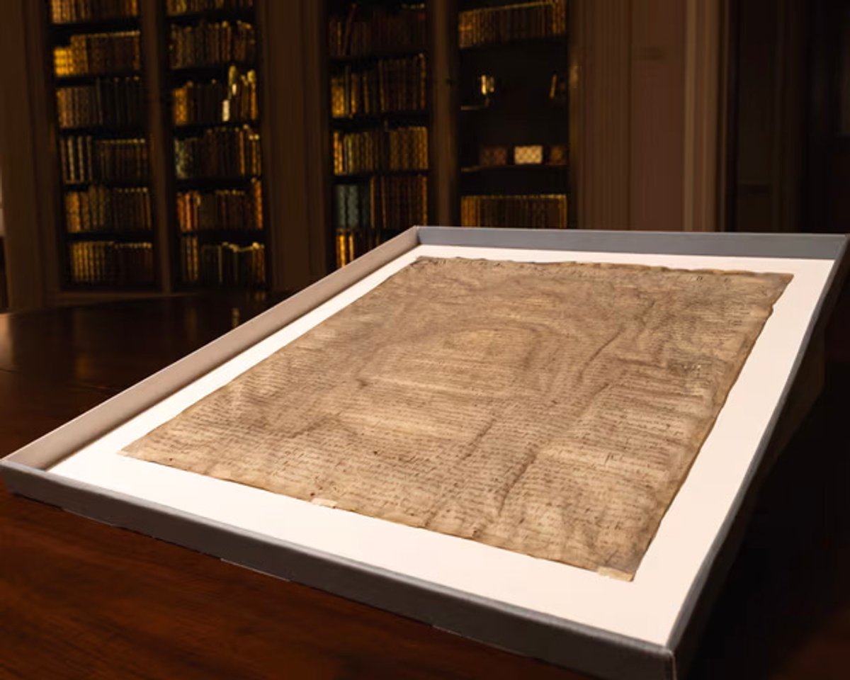 David Carpenter of King's College London and Nicholas Vincent of the University of East Anglia, Norwich uncovered the document in Harvard Law School library’s online collection
Lorin Granger/Harvard Law School