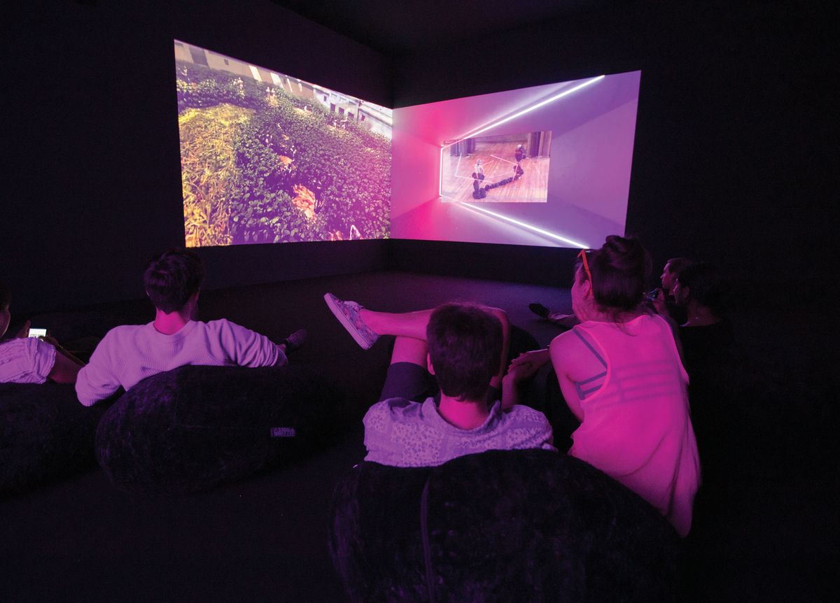 Jacolby Satterwhite’s Birds in Paradise (2019) was on show in Art Basel's Unlimited section © David Owens