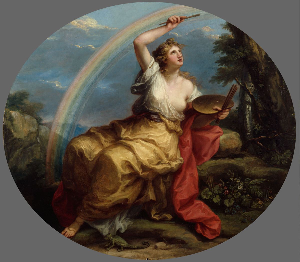 Over the rainbow: Colour (1778-80) is one of Kauffman’s four Royal Academy of Arts ceiling allegories © Royal Academy of Arts. Photo: John Hammond