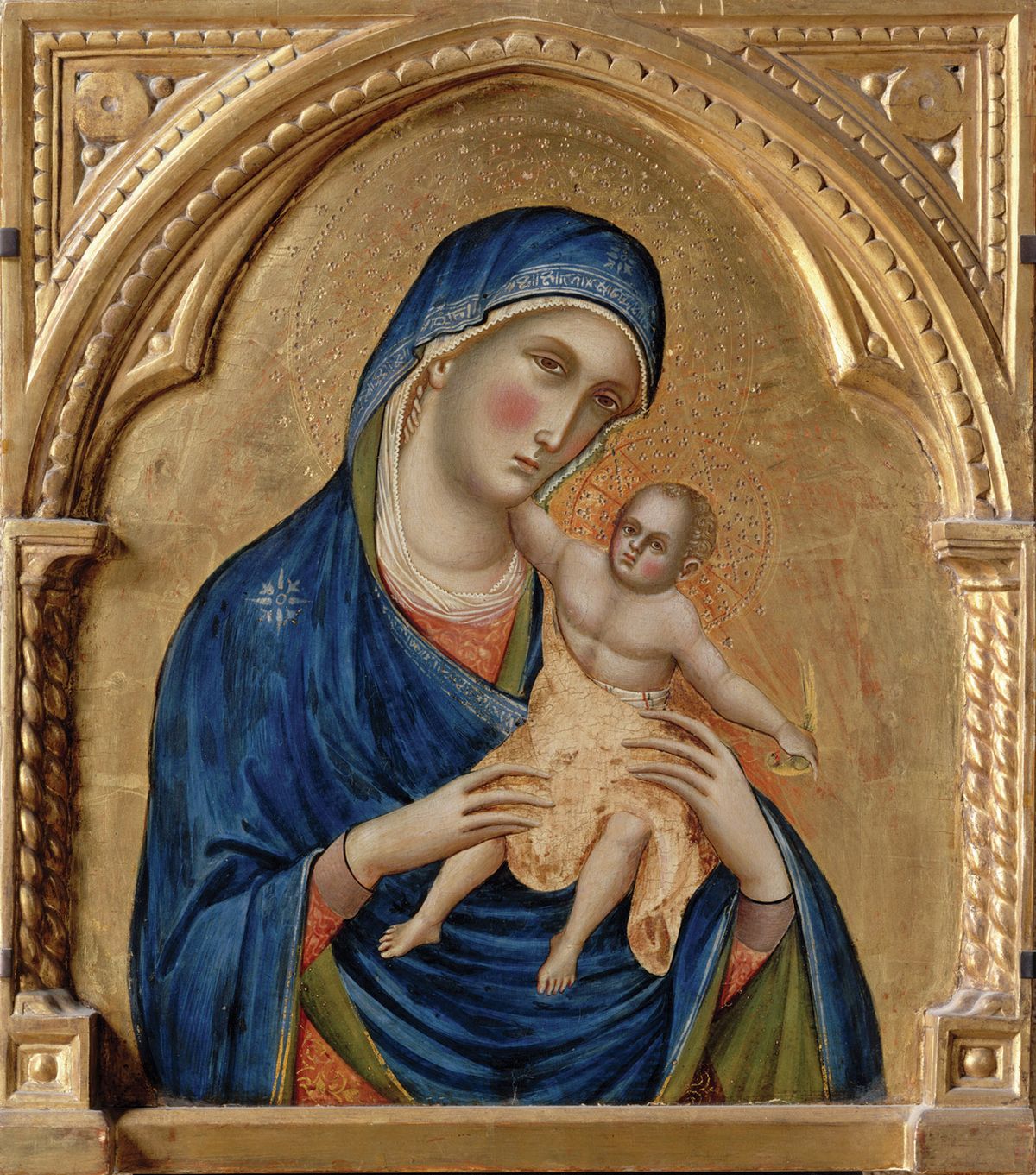 Veneziano’s Virgin and Child (around 1340-50) was thought to be the central panel of the Worcester triptych but new research suggests it is too large Photo: René-Gabriel Ojéda; © RMN-Grand Palais/Art Resource, NY