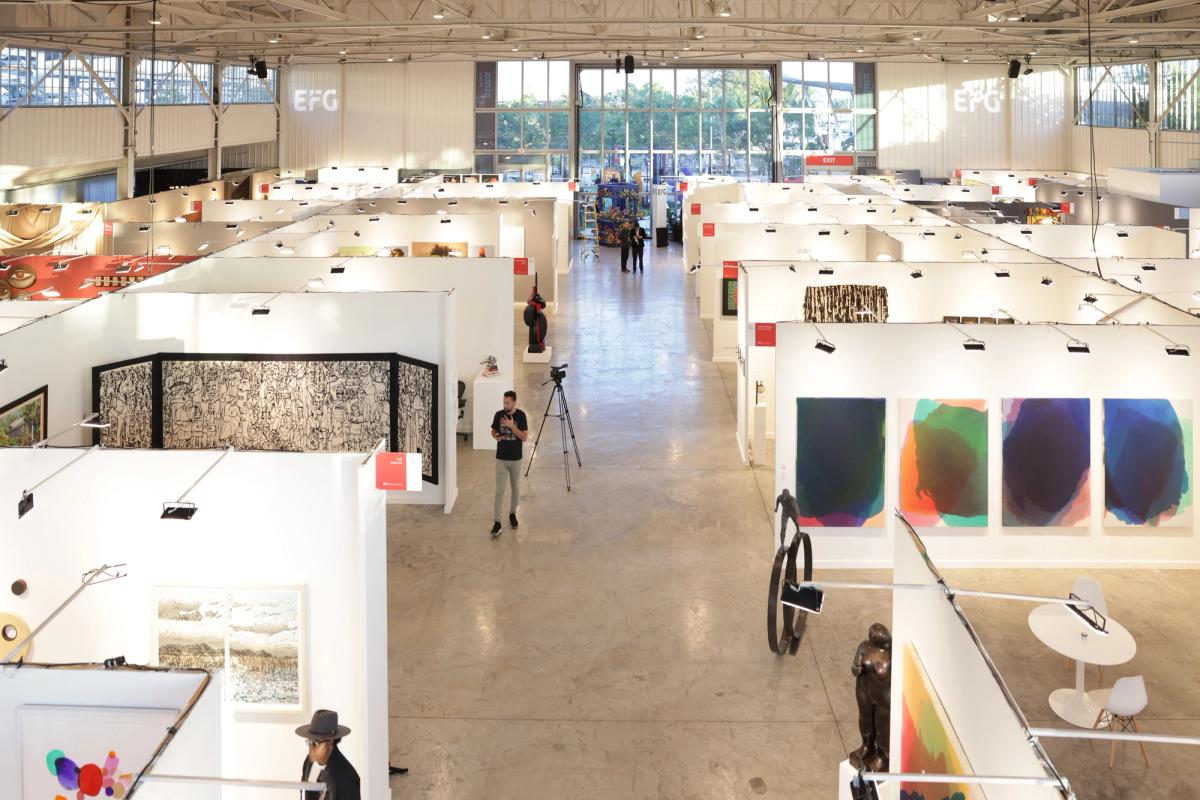 A view of the Pinta Art Fair, now in its fourth year in Miami, which brings together contemporary art from across Latin America
Courtesy Pinta Miami Art Fair