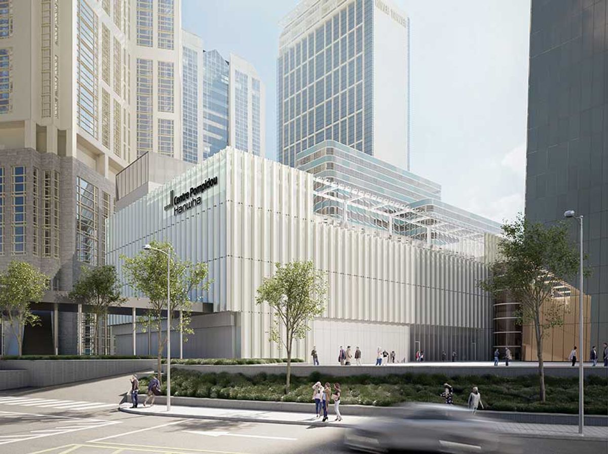 Rendering of Centre Pompidou Hanwha Courtesy Centre Pompidou Hanwha