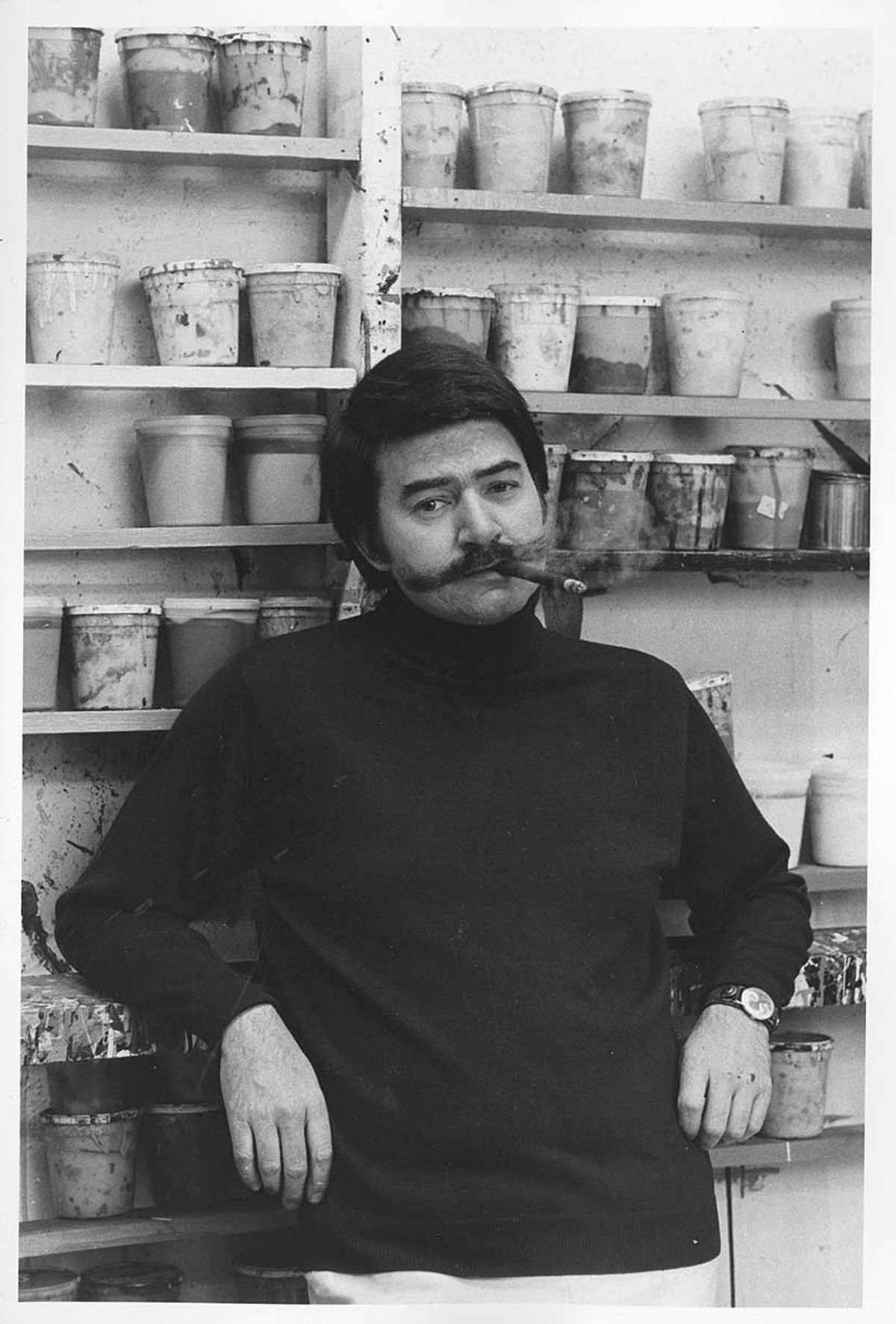 The artist in 1969: “a hustler, for sure… but Neiman was more honest than most [in the art world]”

Portrait: Courtesy of LeRoy Neiman and Janet Byrne Neiman Foundation