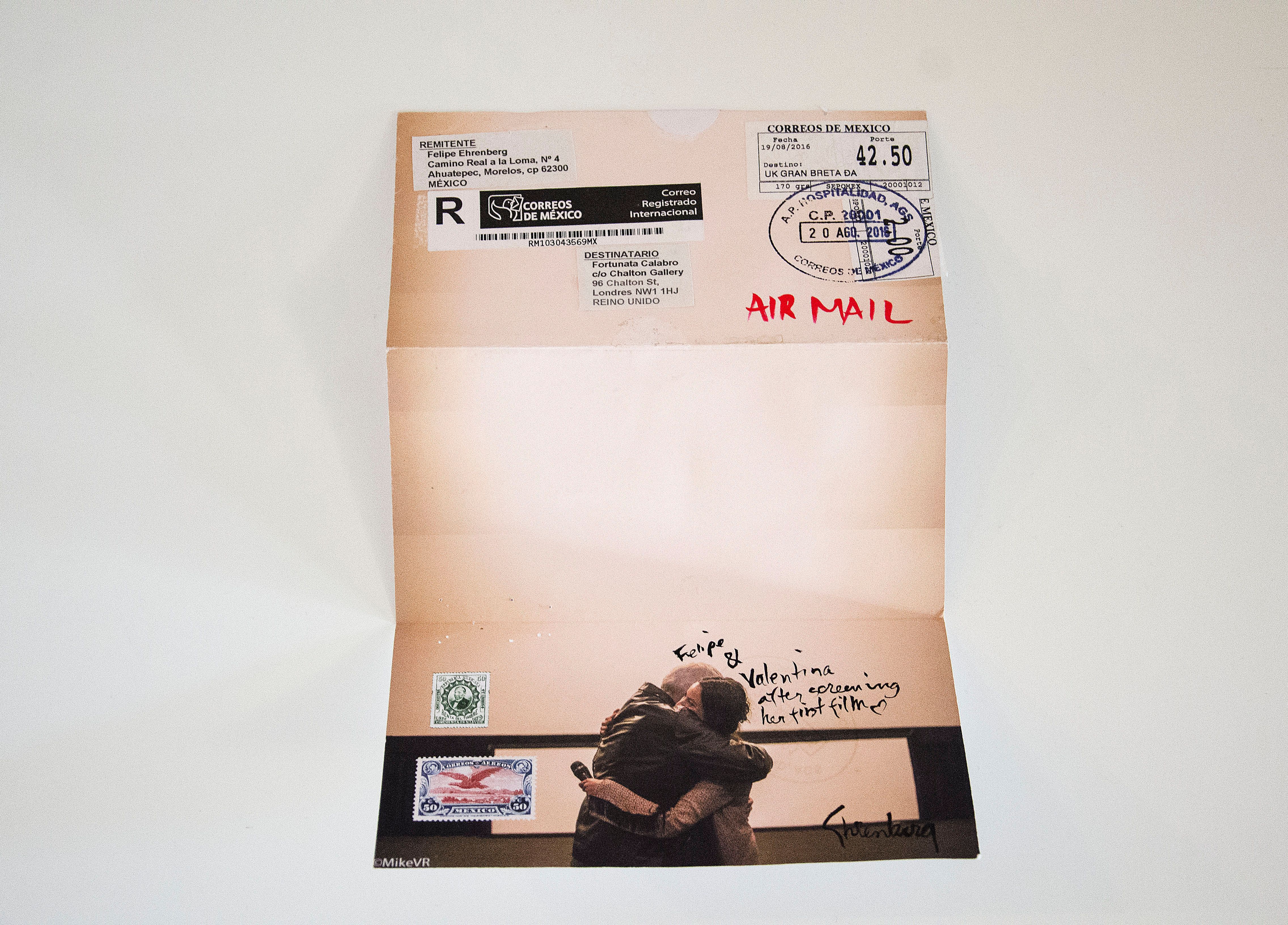 La Primera (2016), from Felipe Ehrenberg’s mail-inspired series Courtesy of Paraíso Latin American Art Fair