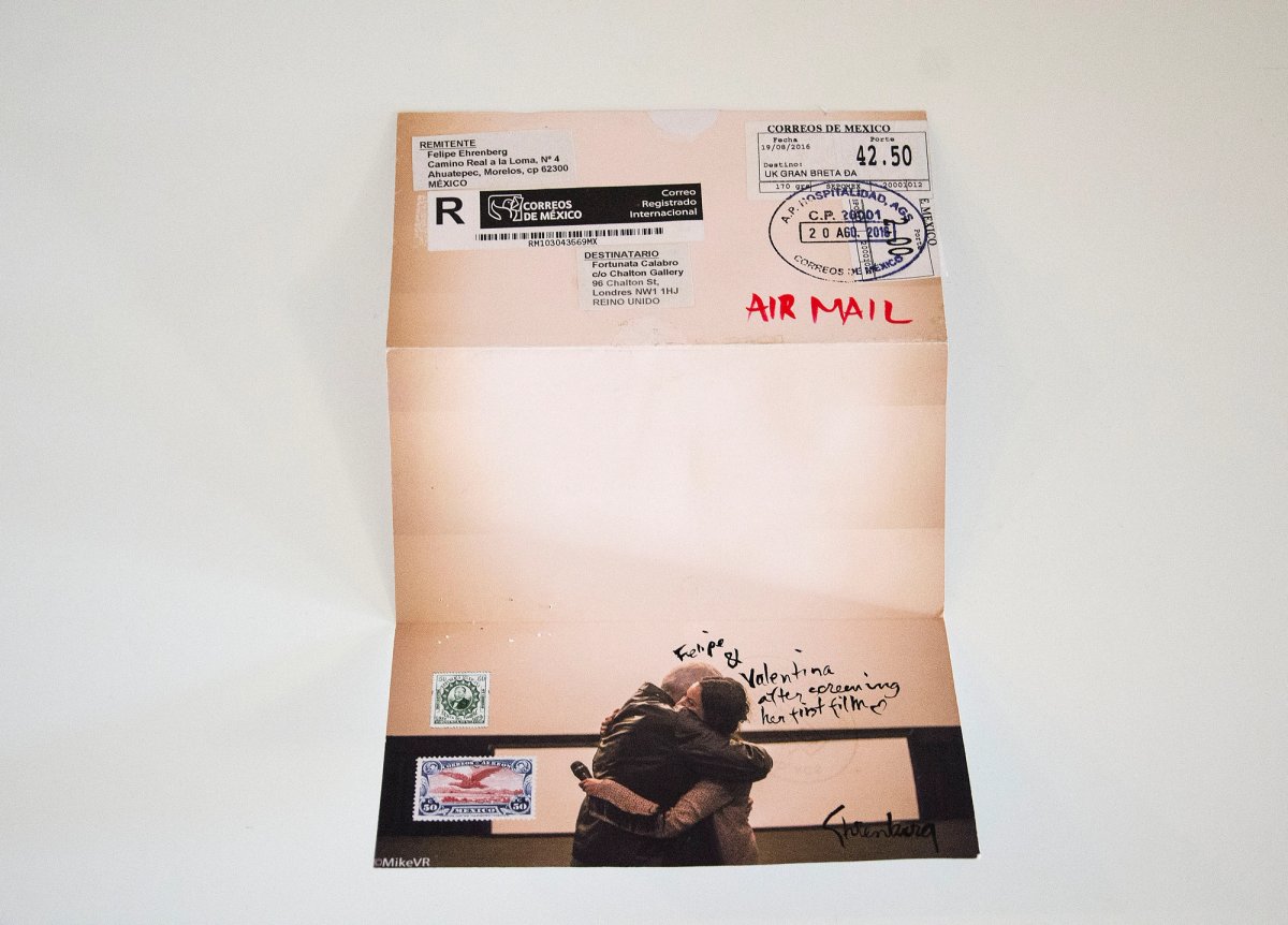 La Primera (2016), from Felipe Ehrenberg’s mail-inspired series Courtesy of Paraíso Latin American Art Fair