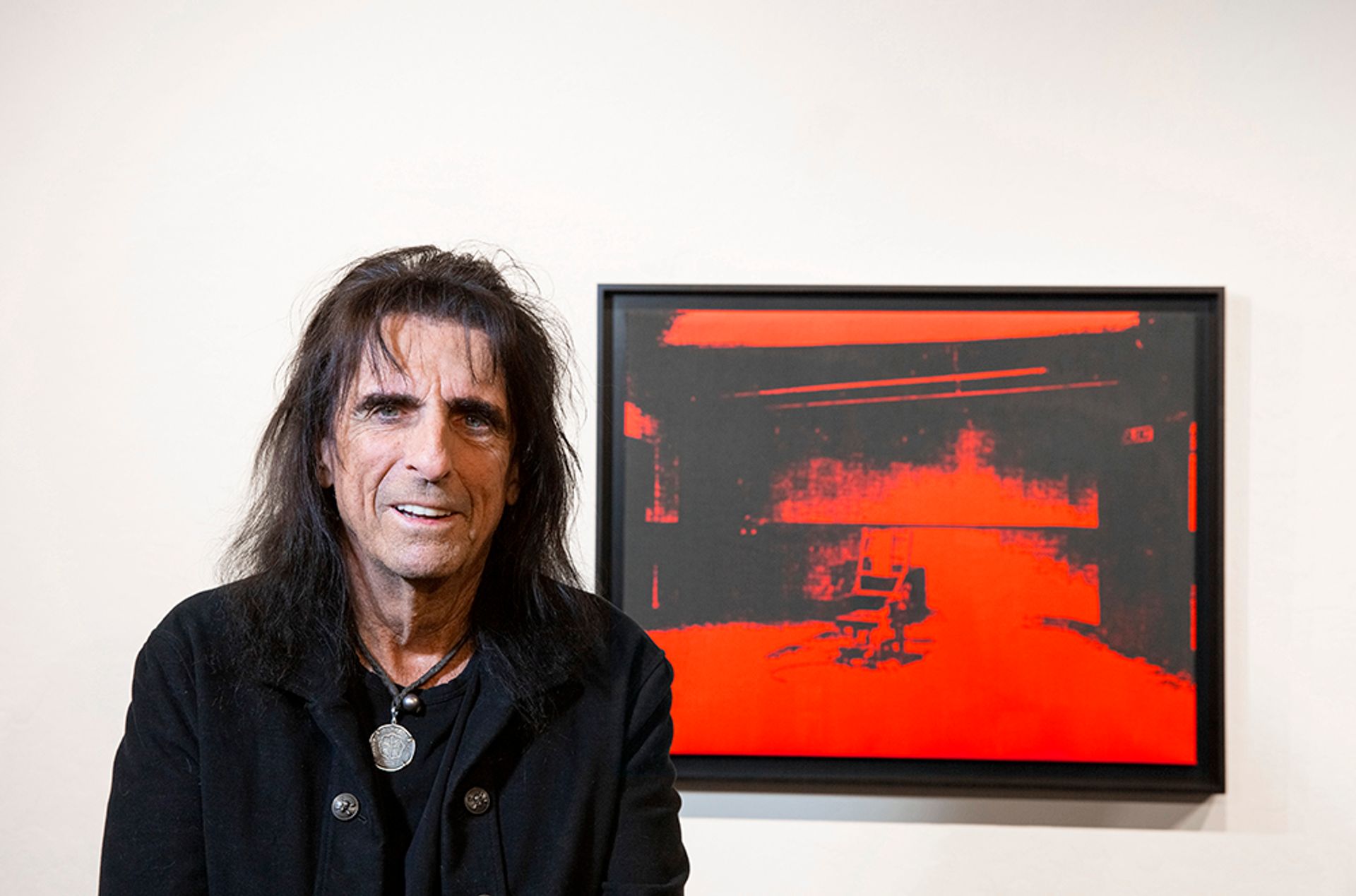 Alice Cooper with his rediscovered Warhol

Photo: Chris Loomis/© 2021 The Andy Warhol Foundation for the Visual Arts, Inc. Licensed by Artists Rights Society (ARS), New York