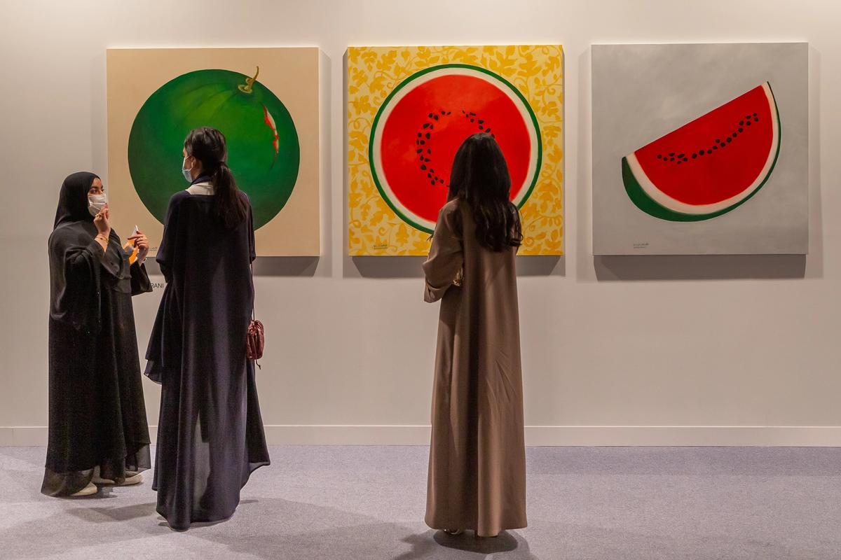 Abu Dhabi Art 2021 opened to the public today. Courtesy of Abu Dhabi Art