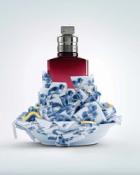 Artist Bouke de Vries creates sculptural porcelain bottles for Dries Van Noten perfume