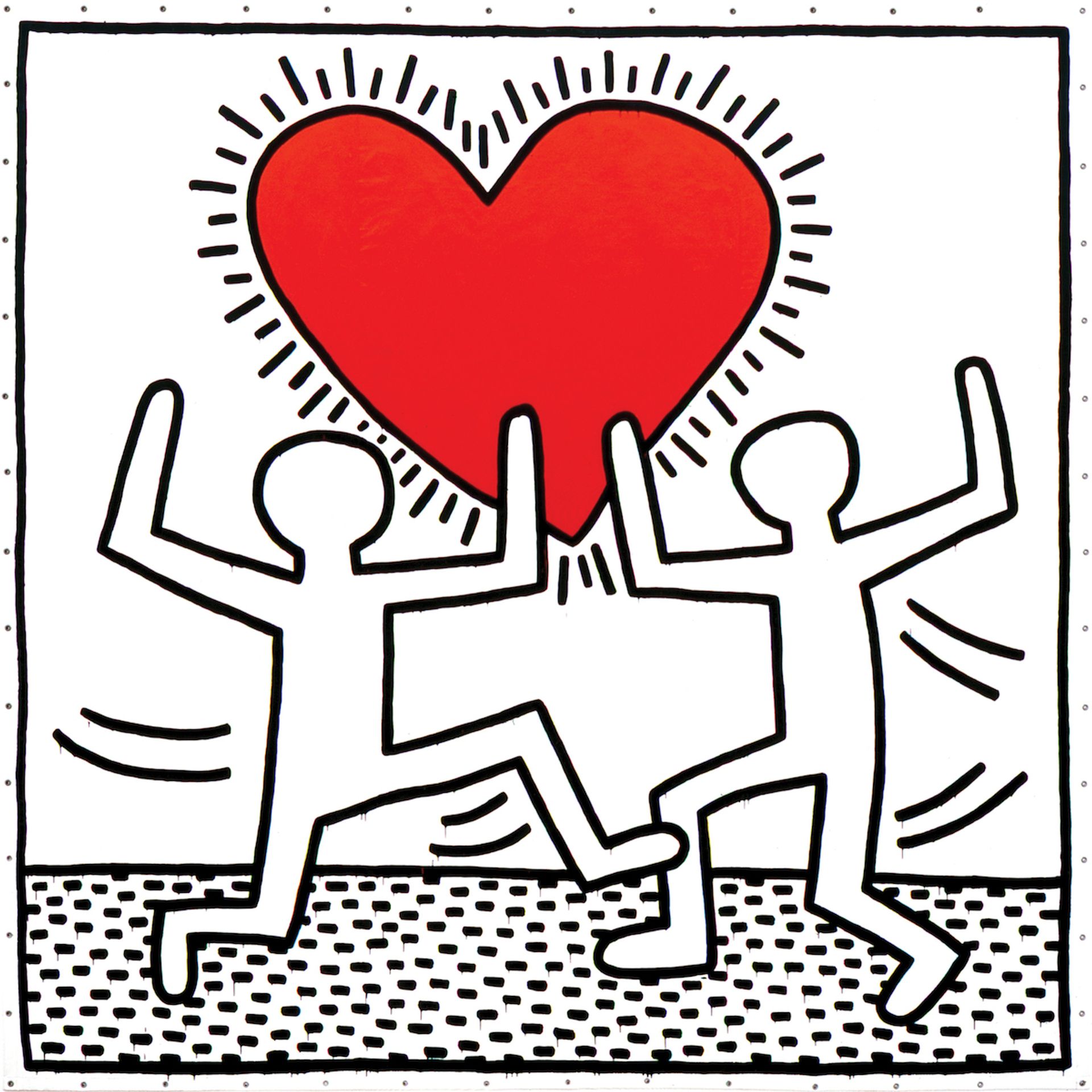 Keith Haring, Untitled, 1982, acquired by Mera and Don Rubell in 1982. © Keith Haring Foundation and courtesy of the Rubell Museum