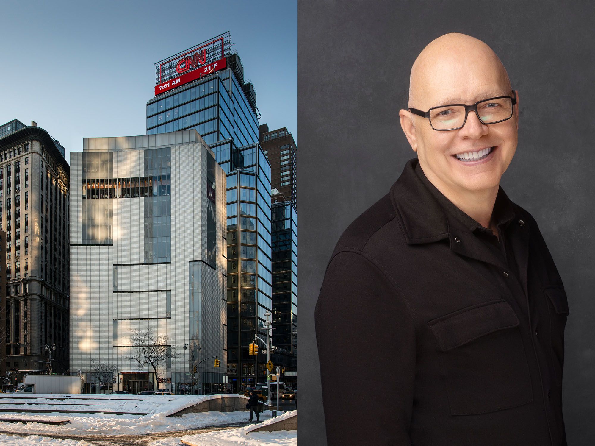 A lawsuit filed by the former chief financial officer of the Museum of Arts and Design (left) alleges she was filed for raising concerns about expenses claimed by its director, Timothy Rodgers (right) Museum: Eric Scott. Rodgers: David Lewis Taylor