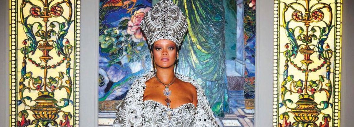 Rihanna attends the Heavenly Bodies: Fashion and the Catholic Imagination Costume Institute Gala at The Metropolitan Museum of Art © Photo by Taylor Jewell/Getty Images for Vogue