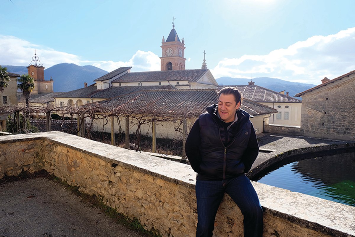 Benjamin Harnwell, head of the Steve Bannon-funded Dignitatis Humanae Institute, has vowed to fight the order to leave the Certosa di Trisulti Alvise Armellini/DPA/Alamy