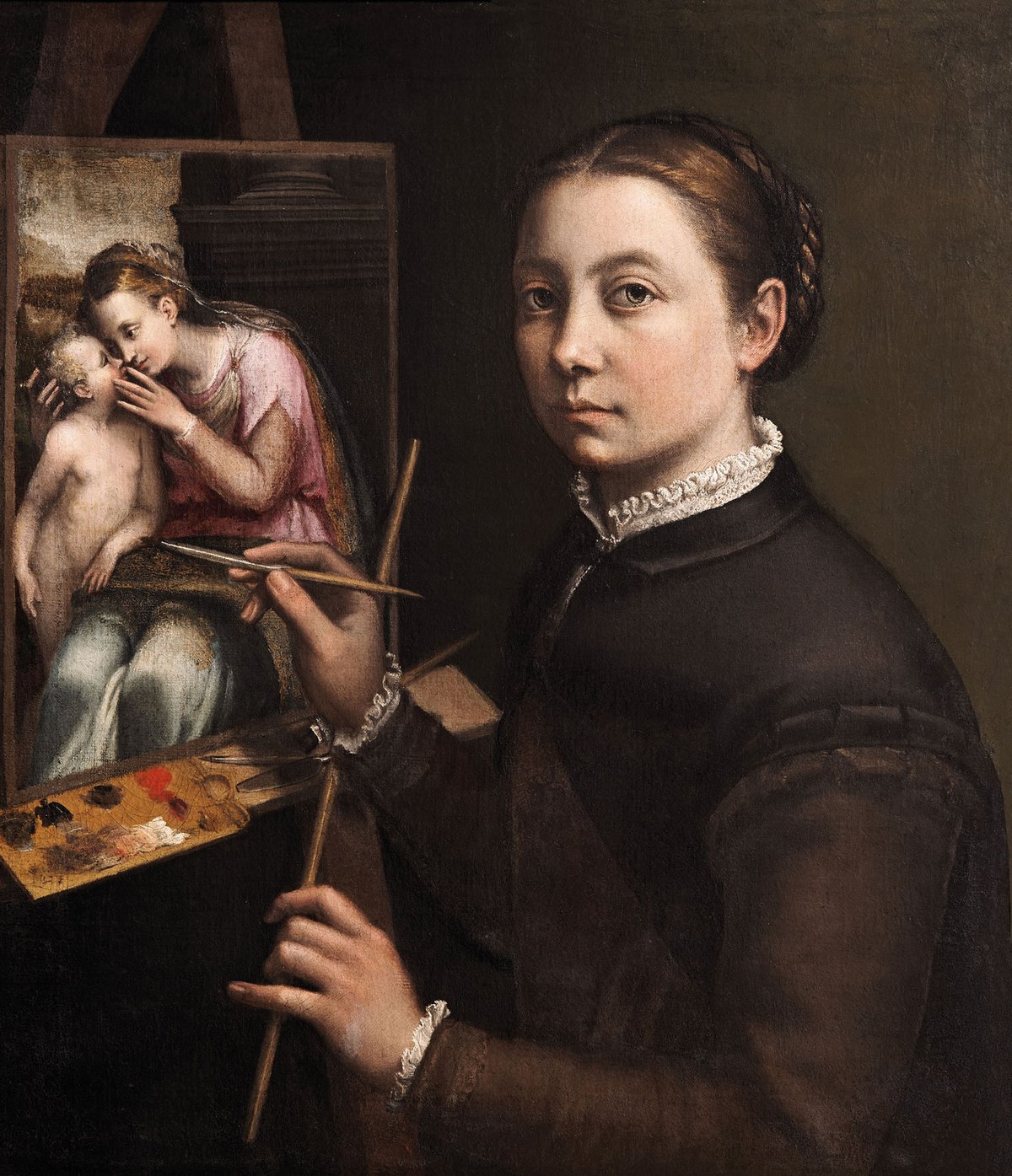 Sofonisba Anguissola’s Self-Portrait at the Easel (around 1556-57) The Castle Museum in Łańcut