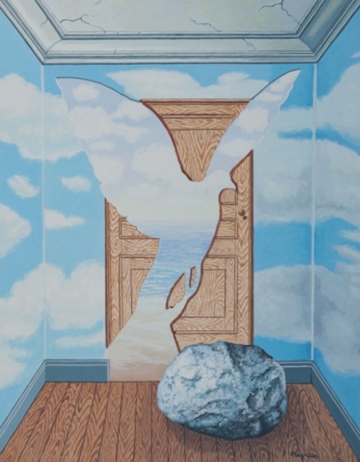 René Magritte, untitled gouache (date unknown) Bremo Auctions