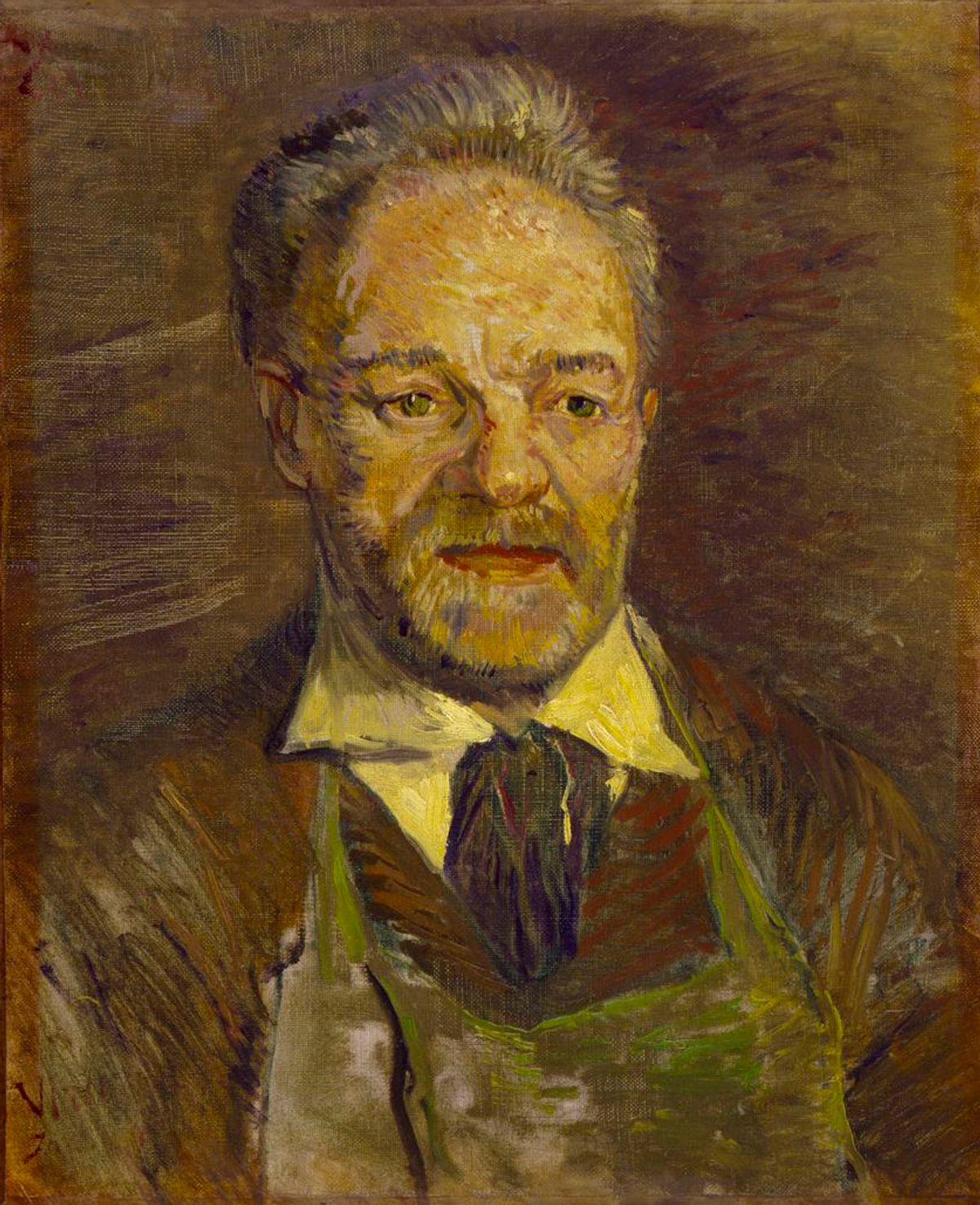 Vincent van Gogh’s Portrait of Père Tanguy (early 1887) Courtesy of Ny Carlsburg Glyptotek, Copenhagen
