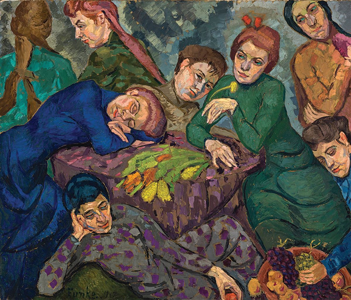 German painter Helene Funke’s 1913 work Träume (Dreams) Johannes Stoll, © Belvedere, Vienna