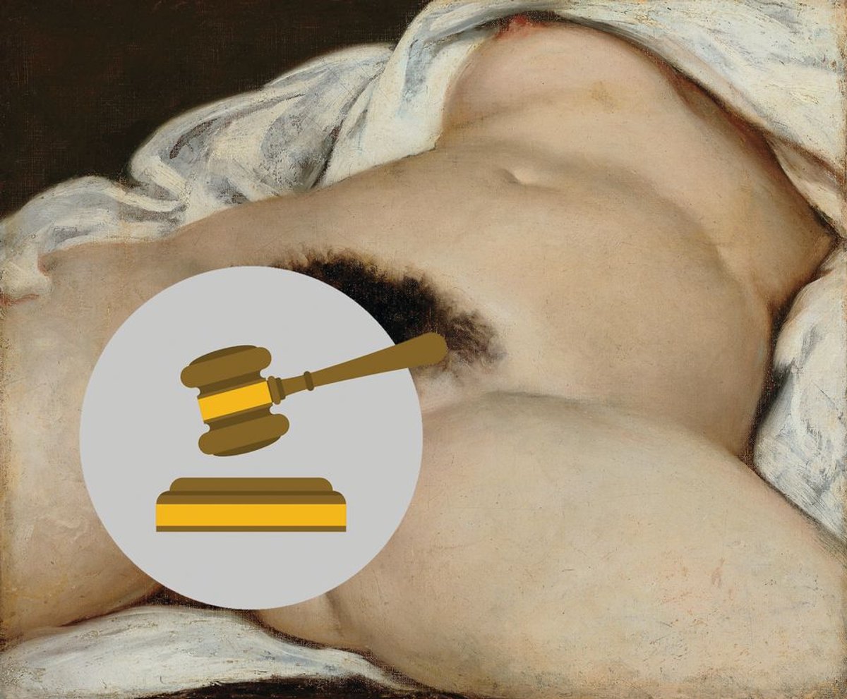 Facebook closed a teacher's account because he posted an image of Courbet's L’Origine du monde