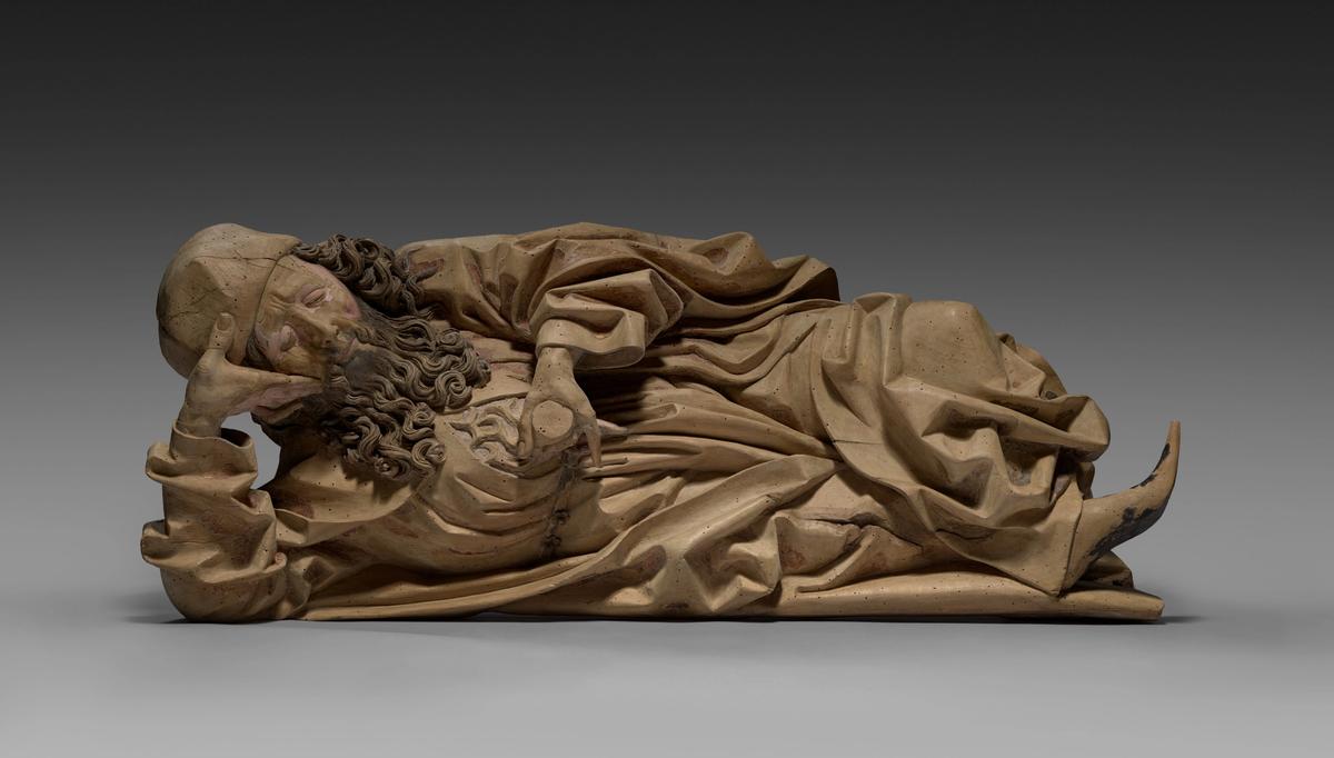 The sleeping figure of Jesse, which may have been made for a Nuremberg church, originally grasped the base of a tree Courtesy of the Cleveland Museum of Art