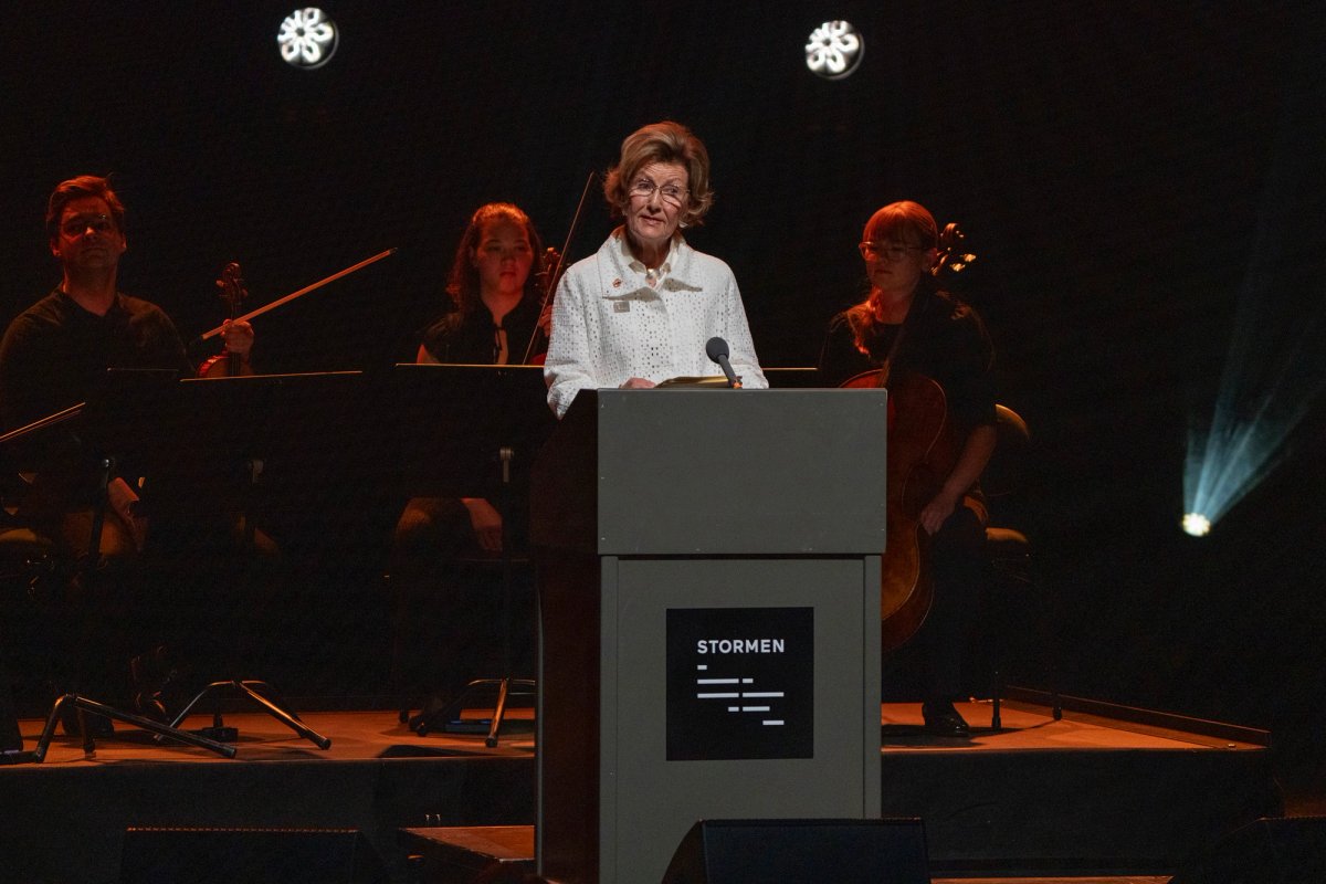 Queen Sonja of Norway  at the Queen Sonja Print Award ceremony in Bodø, northern NorwayPhoto: Per-Inge Johnsen