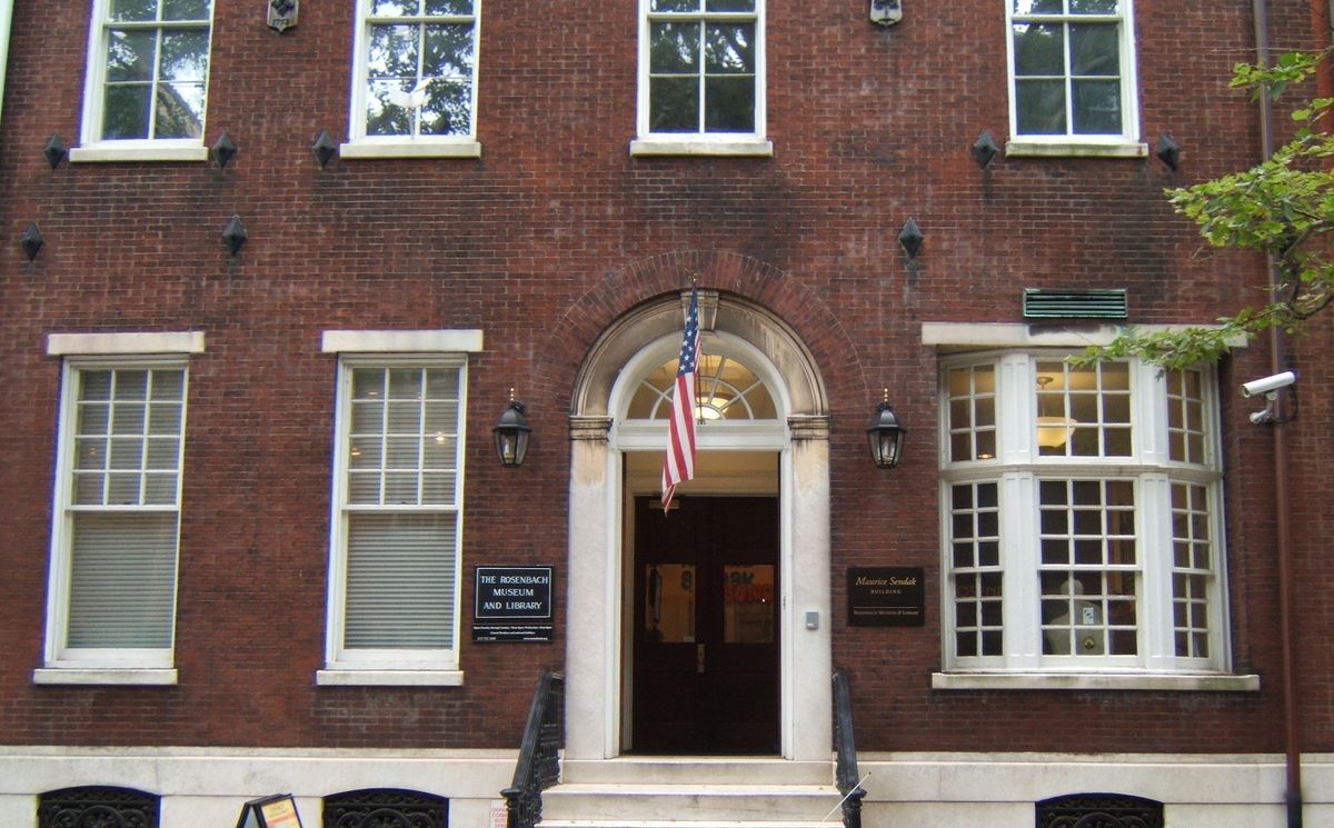 The Rosenbach Museum and Library in Philadelphia Photo by Davidt8, via Wikimedia Commons
