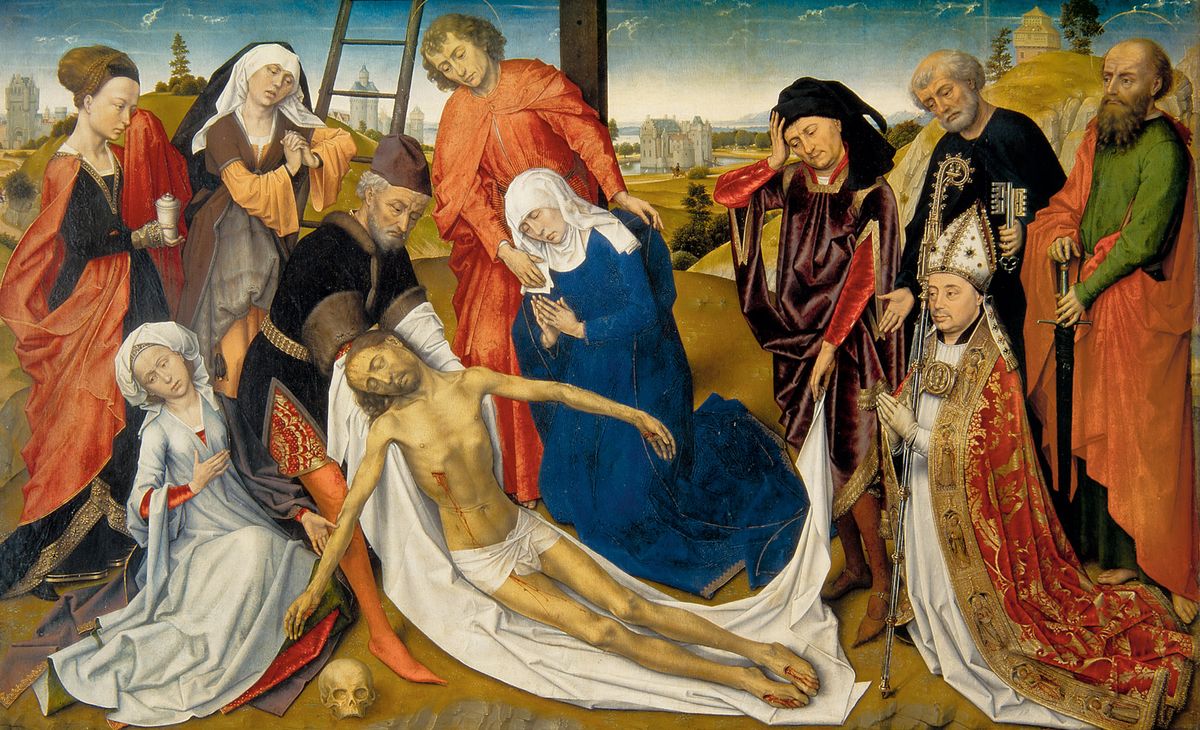 Experts want to establish how much  of The Lamentation of Christ (1460-64) was made by the artist’s studio Mauritshuis