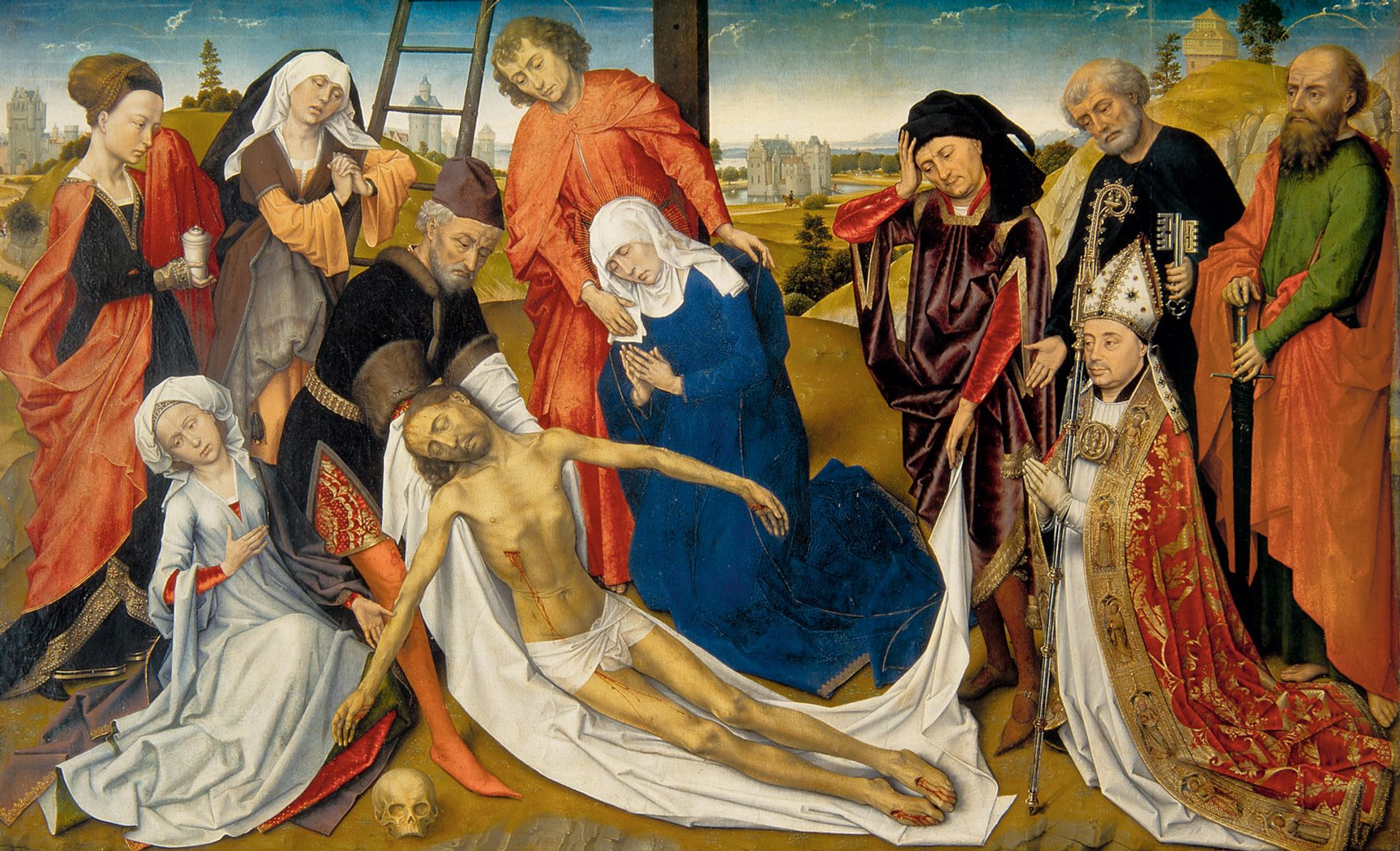 Experts want to establish how much  of The Lamentation of Christ (1460-64) was made by the artist’s studio Mauritshuis