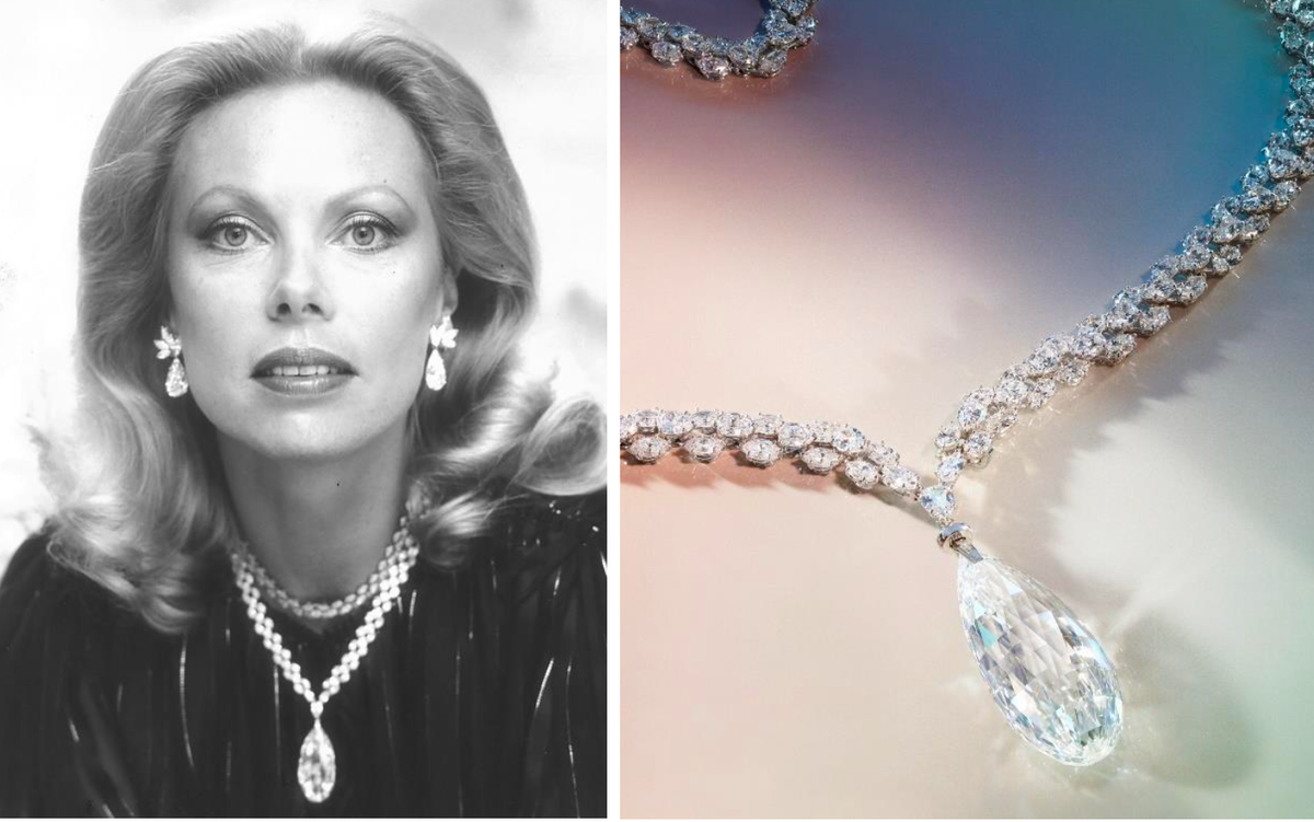 Heidi Horten, pictured with a Harry Winston necklace that sold for SFr6.3m ($7.1m) in May. Courtesy Christie's
