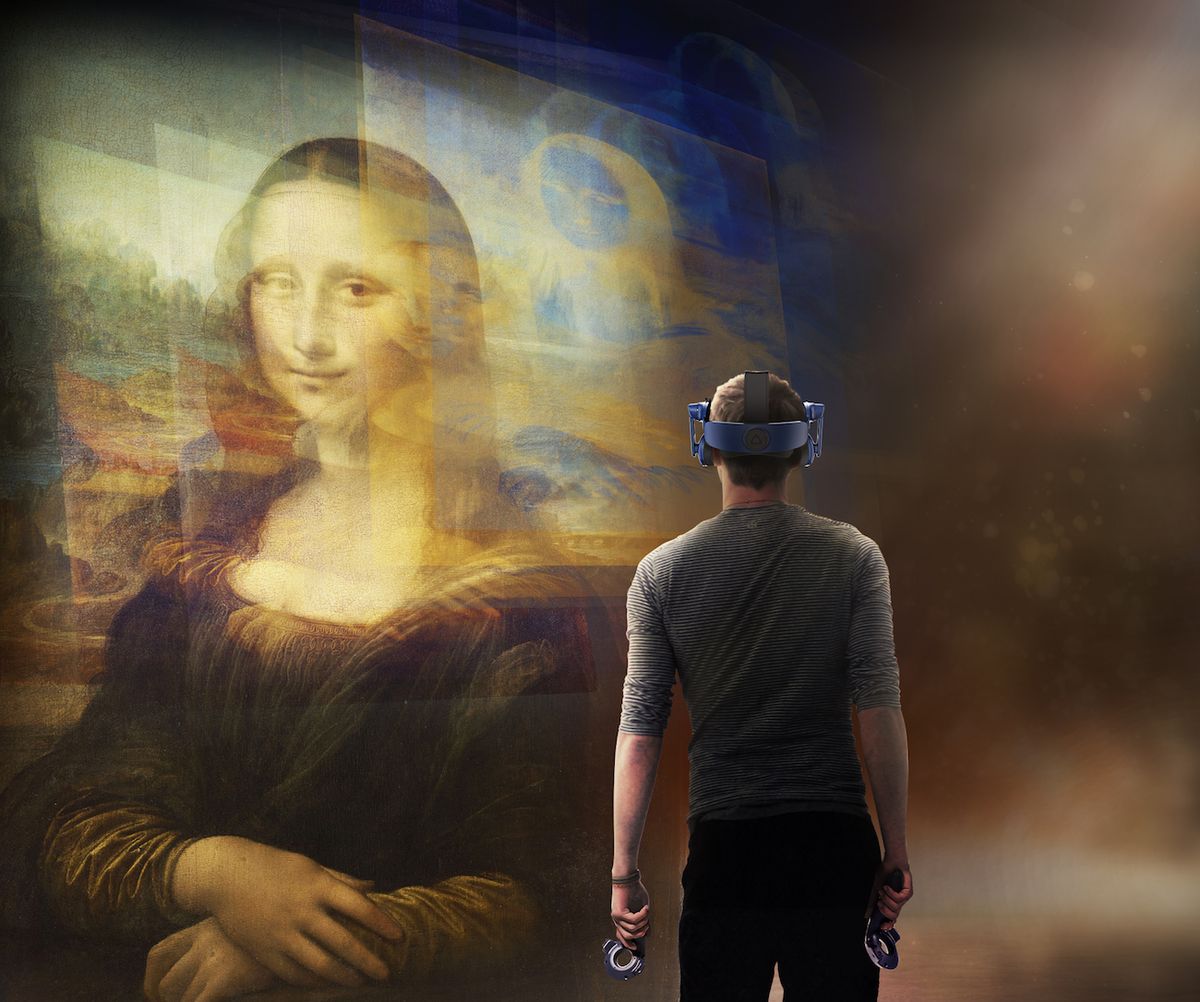 Still from Mona Lisa Beyond the Glass Courtesy Emissive and HTC Vive Arts