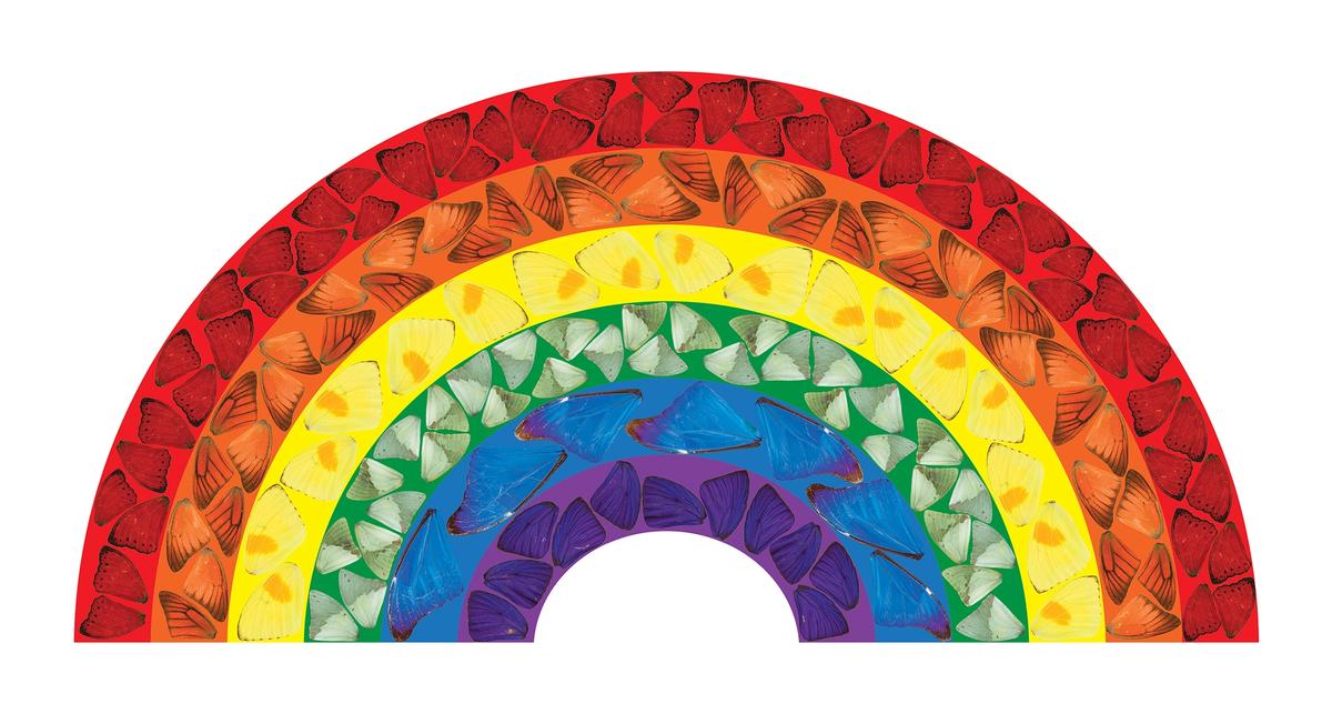 Damien Hirst's Butterfly Rainbow (2020) © Damien Hirst and Science Ltd. All rights reserved, DACS 2020