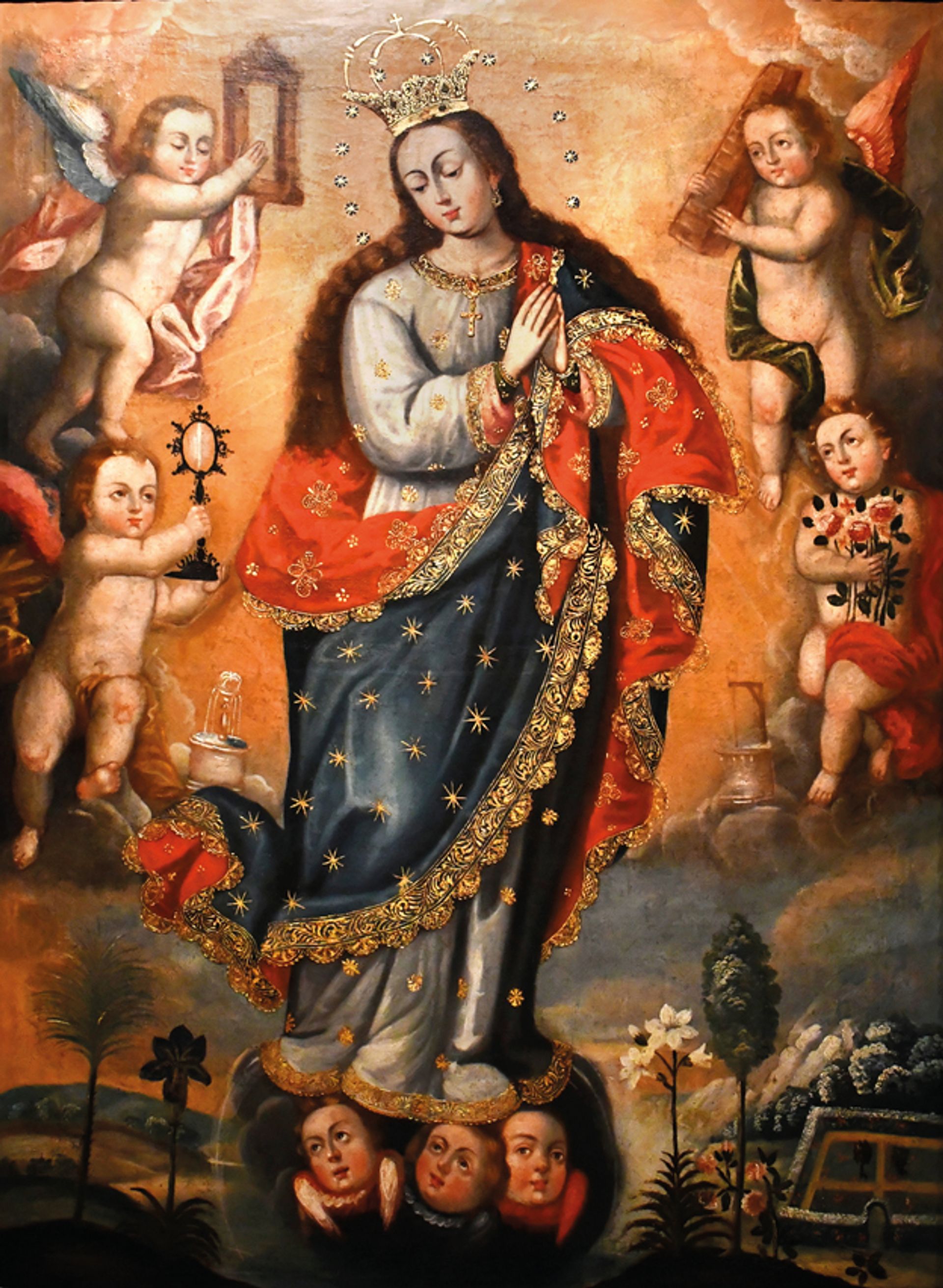The museum’s collection includes The Immaculate Conception, an anonymous 17th-century Peruvian work 