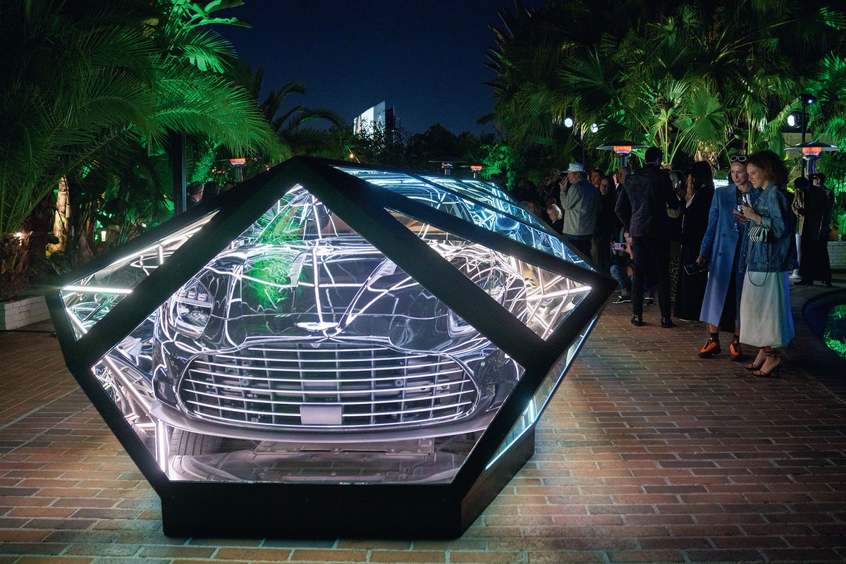 Yes, but how do you open the doors? Anthony James’s futuristic Reflections of Speed held court at Chateau Marmont

Aston Martin

