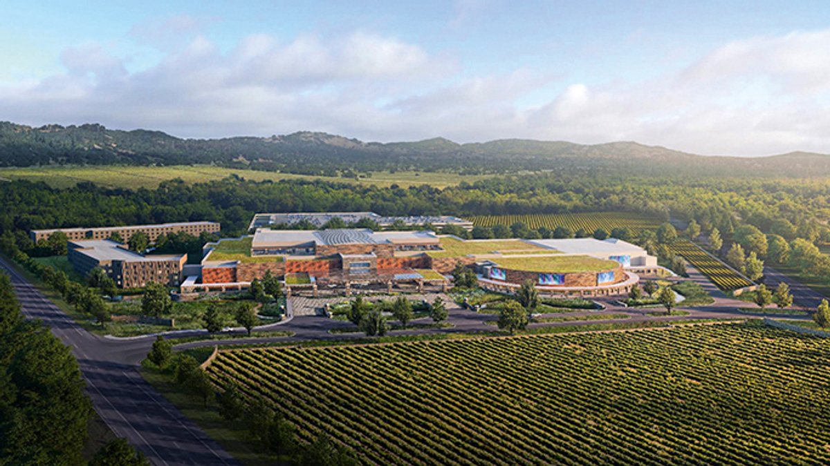 Disputed land: rendering of the proposed Shiloh Resort and Casino project Courtesy of the Koi Nation of Northern California/Koi Nation Sonoma