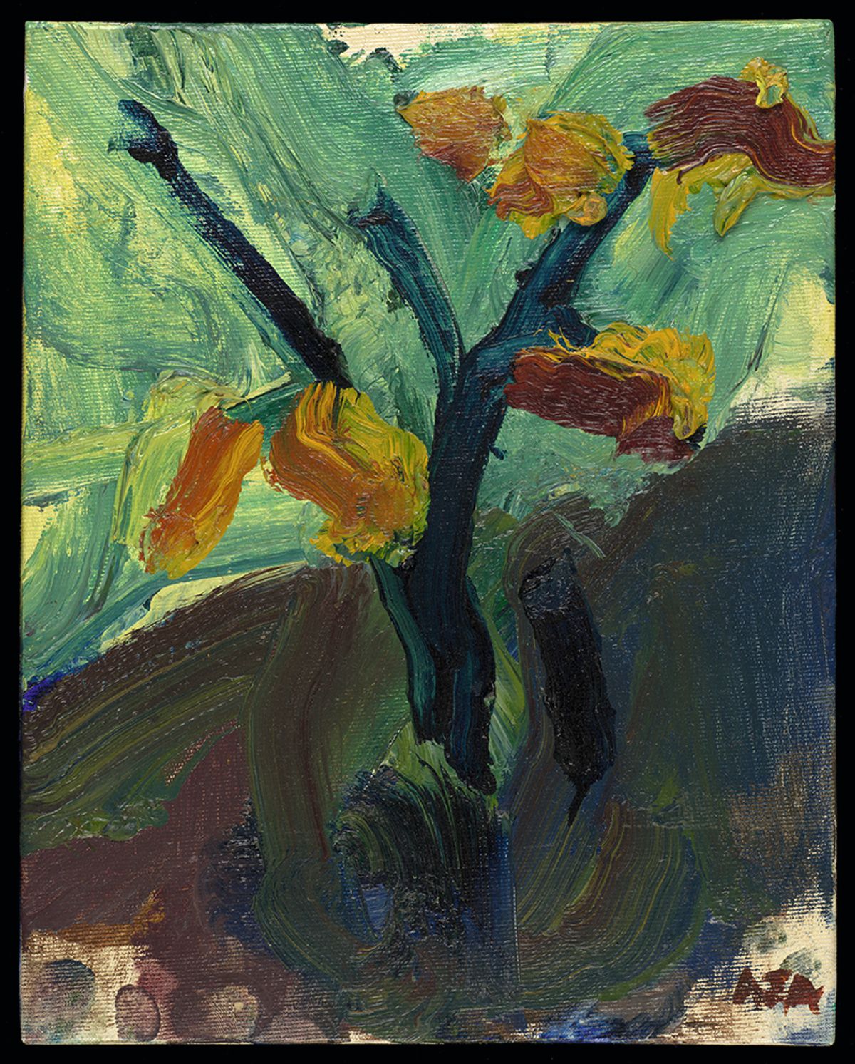Amiss’s Daffodils (around 1986). As well as painting, the artist sketched and recorded her daily interactions Courtesy of Wellcome Collection; © the artist