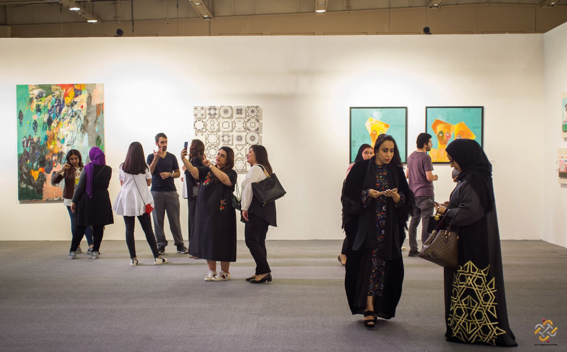 Visitors at the ArtBAB fair Courtesy of ArtBAB