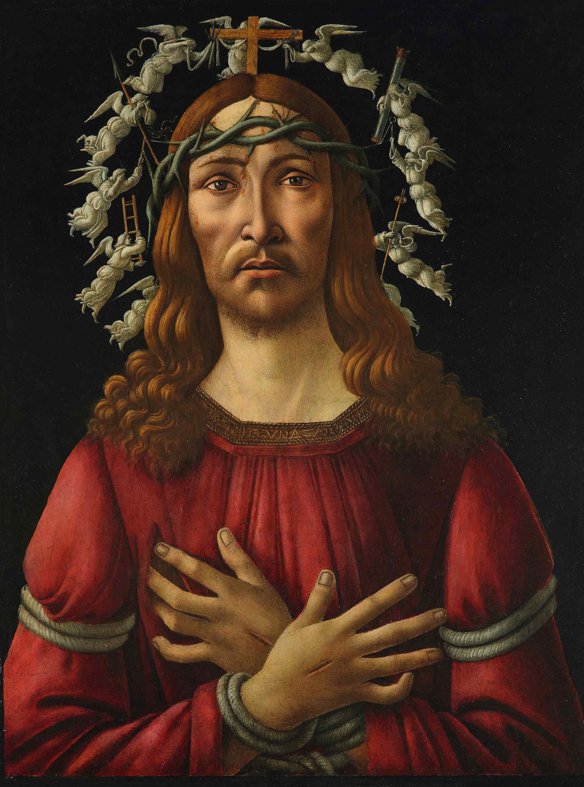 Sandro Botticelli, The Man of Sorrows (around 1500) Courtesy Sotheby's