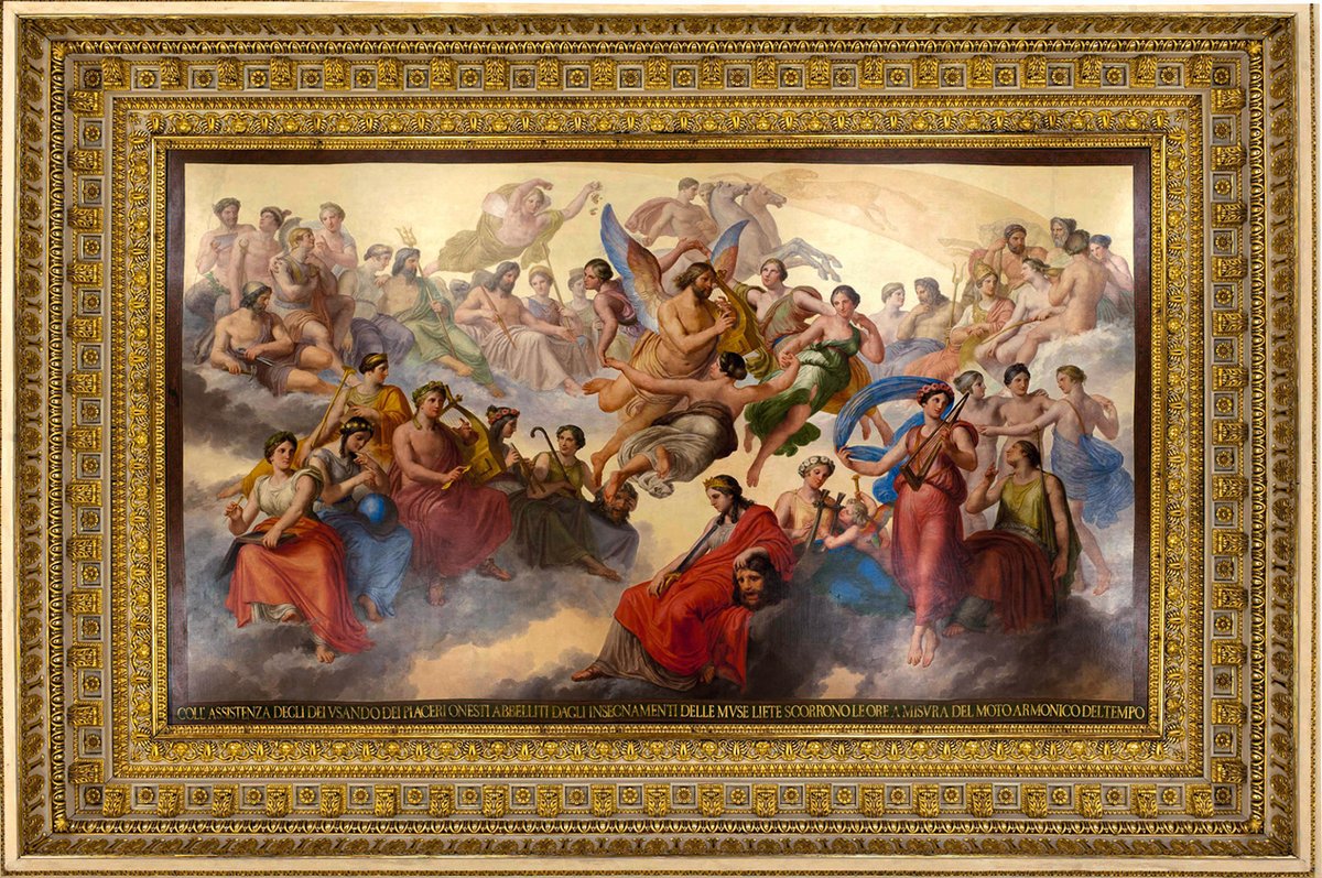 Detail from The Dance of the Hours (1839-58) on the ceiling of the ballroom in the Palazzo Reale, Turin © Palazzo Reale, Turin