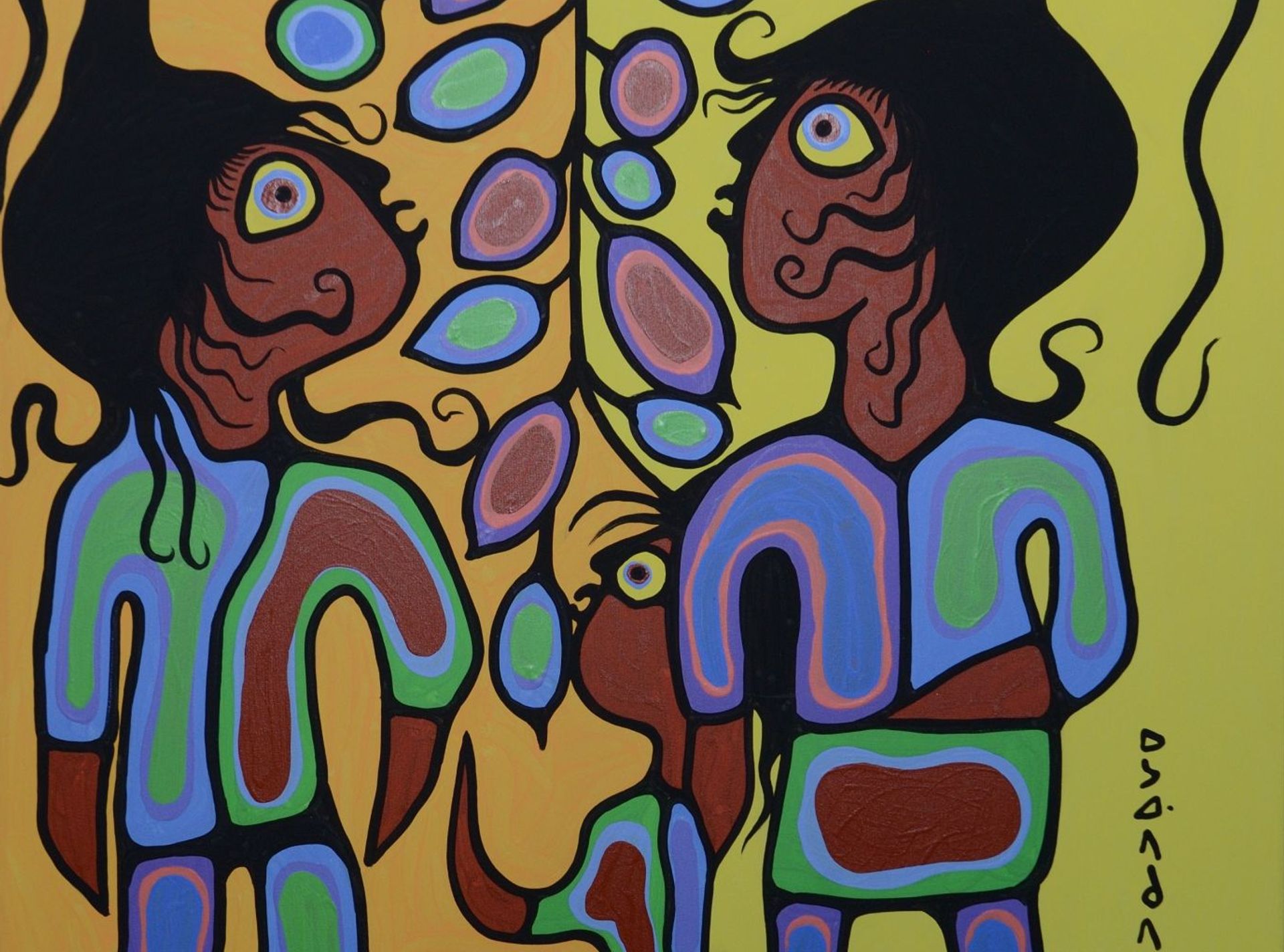 One of the alleged fraudulent artworks—purported to be painted by Norval Morrisseau—seized by Ontario police

Courtesy of Ontario Provincial Police