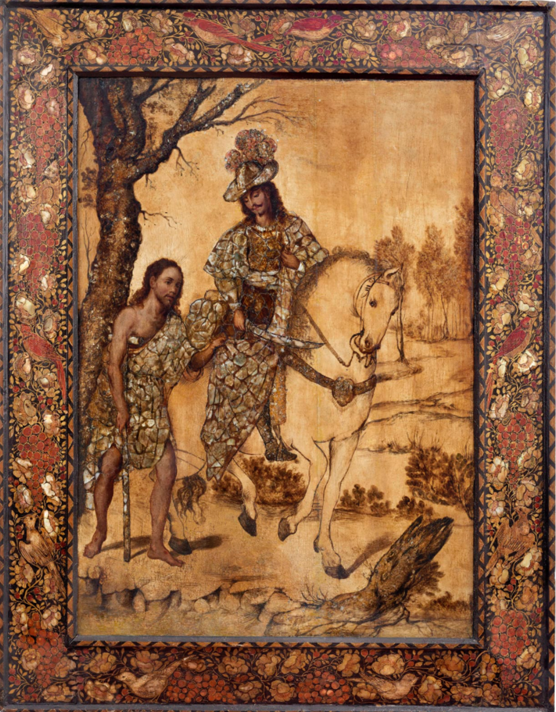 在马背上的圣马丁，墨西哥，加州。1690由Miguel和JuanGonzáles提供Colnaghi