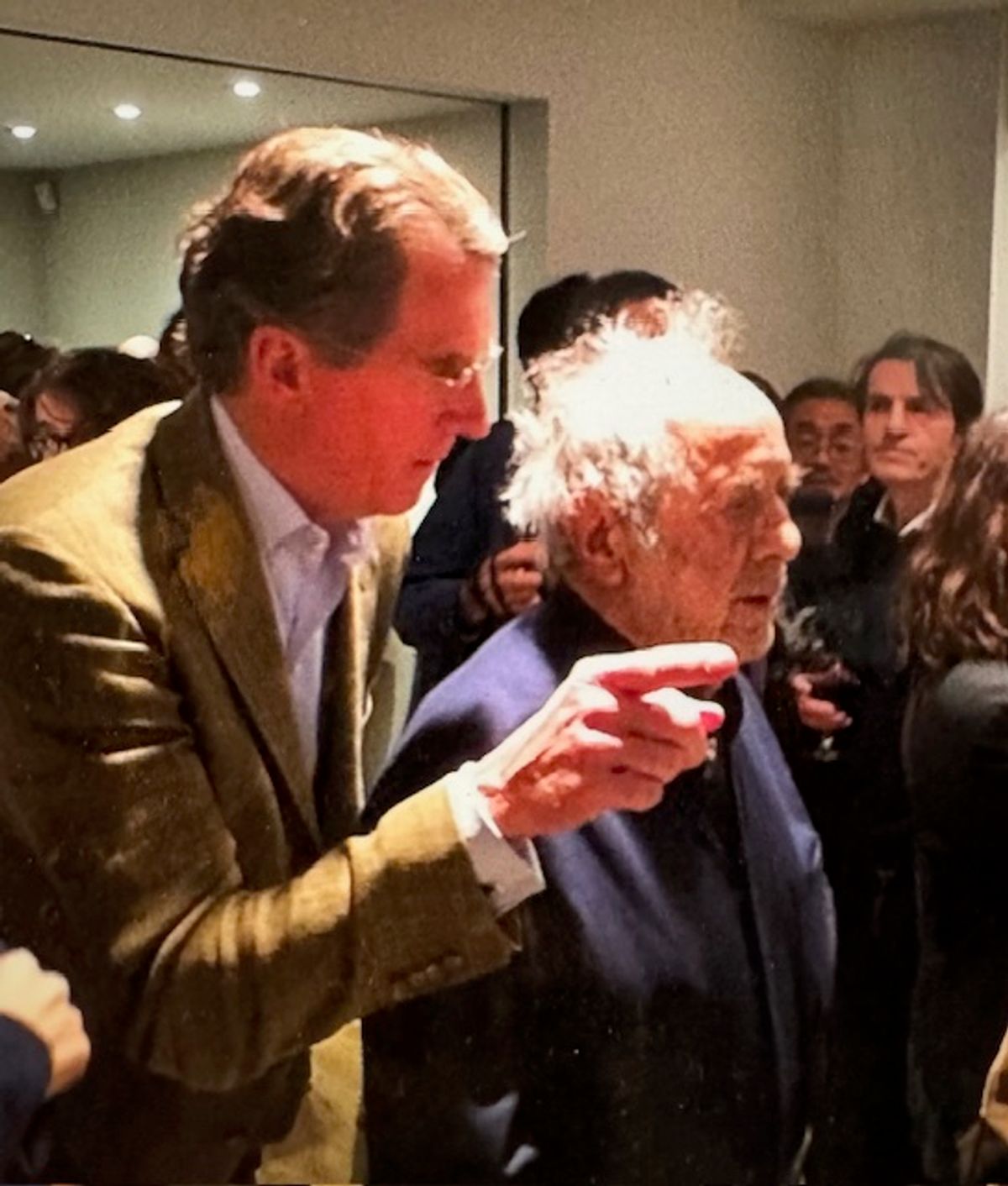 The dealer Peter MacGill (left) with the photographer Robert Frank (right) Getty Research Institute